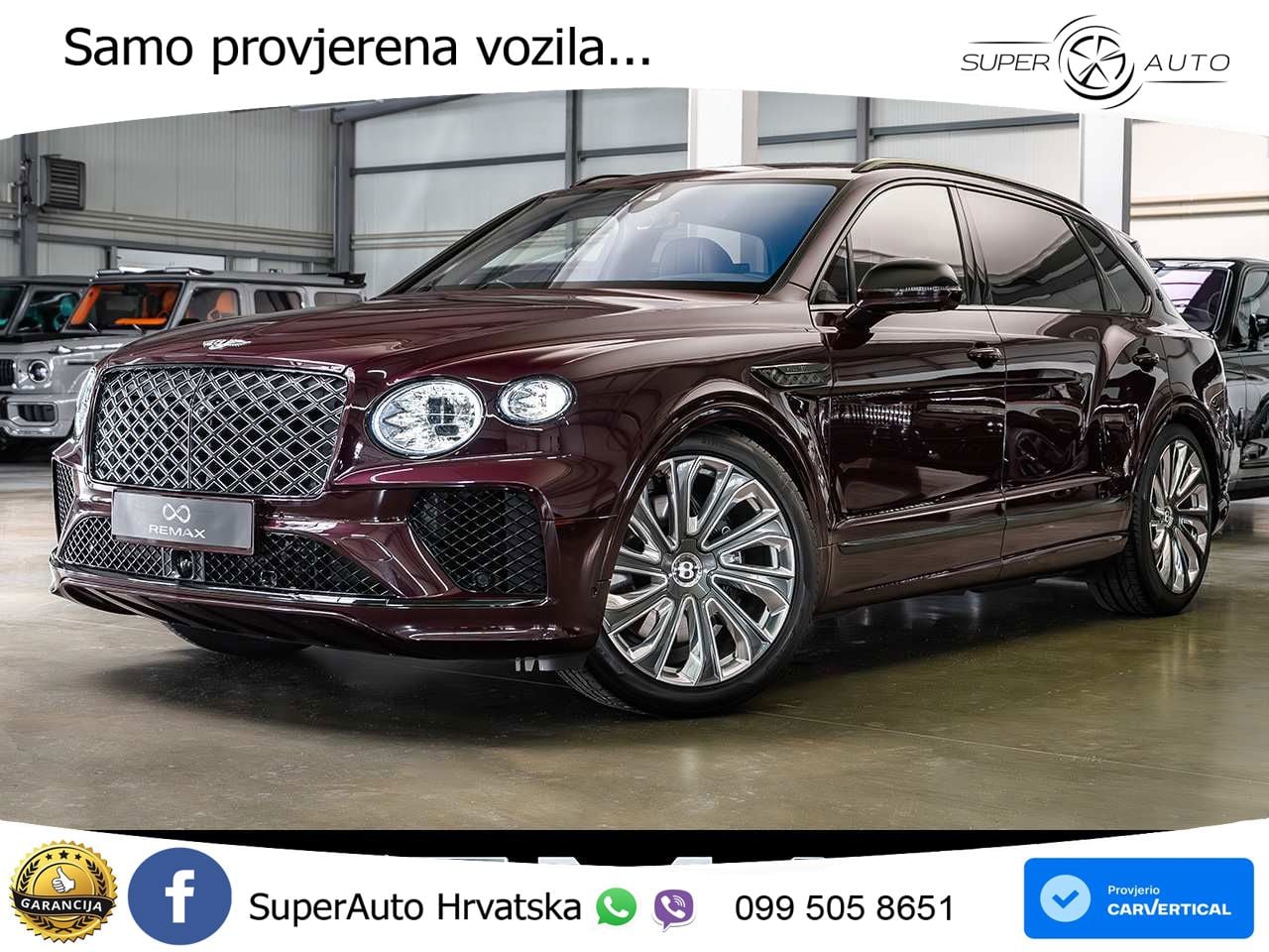 Bentley Bentayga EWB 4.0 V8 (550 KS) 4WD Automatic ZRAČNI+ACC+GR SJED+KAM+PANO