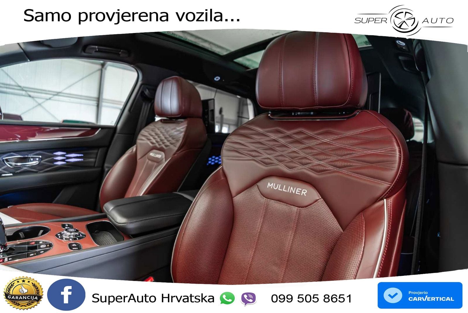 Bentley Bentayga EWB 4.0 V8 (550 KS) 4WD Automatic ZRAČNI+ACC+GR SJED+KAM+PANO