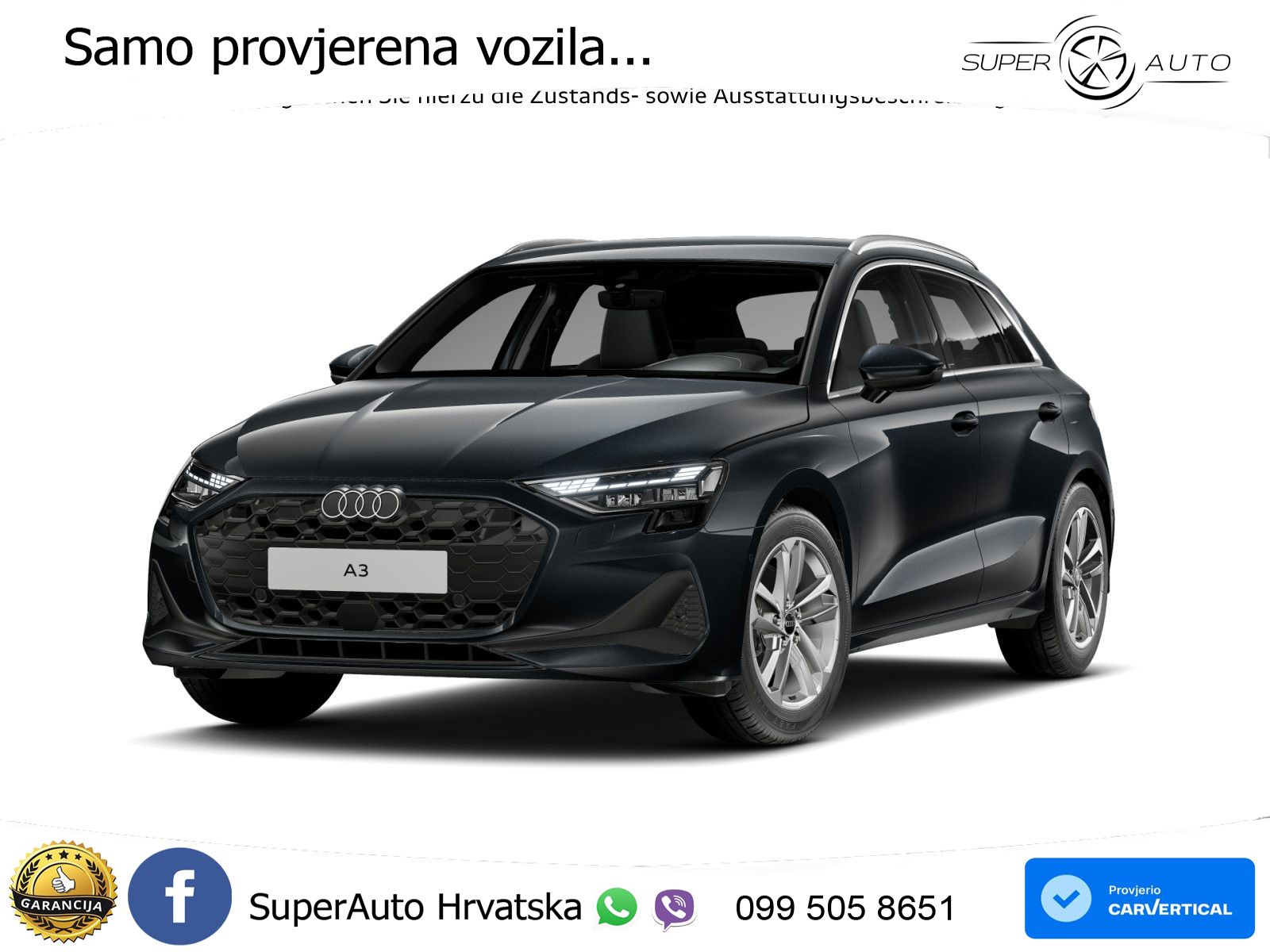 Audi A3 35 TFSI (150 KS) LED+GR SJED+ACC