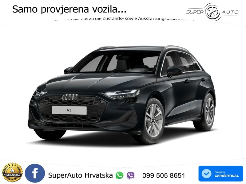 Audi A3 35 TFSI (150 KS) LED+GR SJED+ACC
