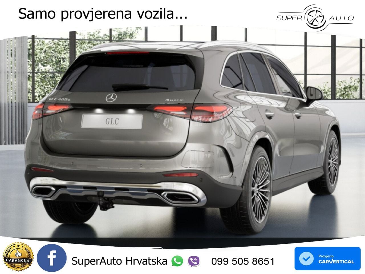 Mercedes GLC 400e (381 KS) 4MATIC 9G-TRONIC AMG ZRAČNI+ACC+GR SJED+KAM+PANO