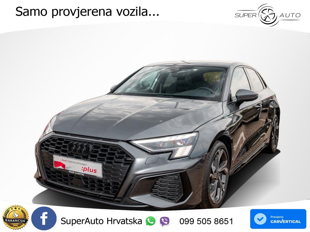 Audi A3 40 TDI (200 KS) quattro S tronic S line LED+GR SJED+ACC