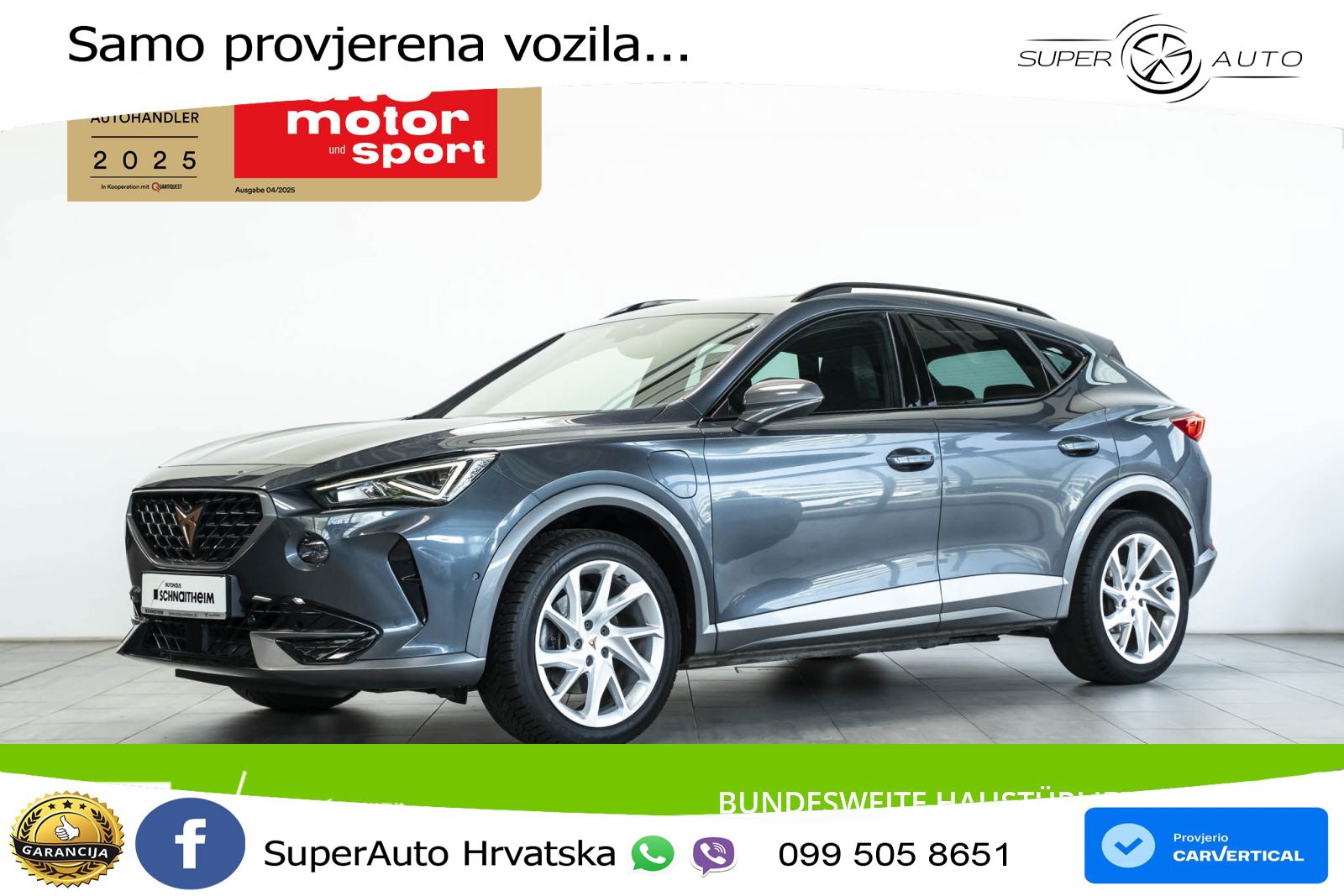 Cupra Formentor 1.4 TSI (204 KS) e-Hybrid DSG LED+GR SJED+ACC