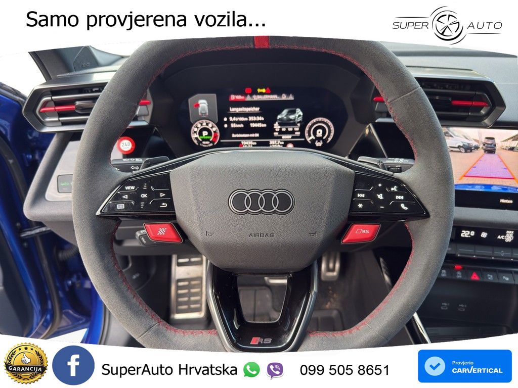 Audi RS3 Sedan 2.5 TFSI (400 KS) quattro S tronic MATRIX+GR SJED+KAM