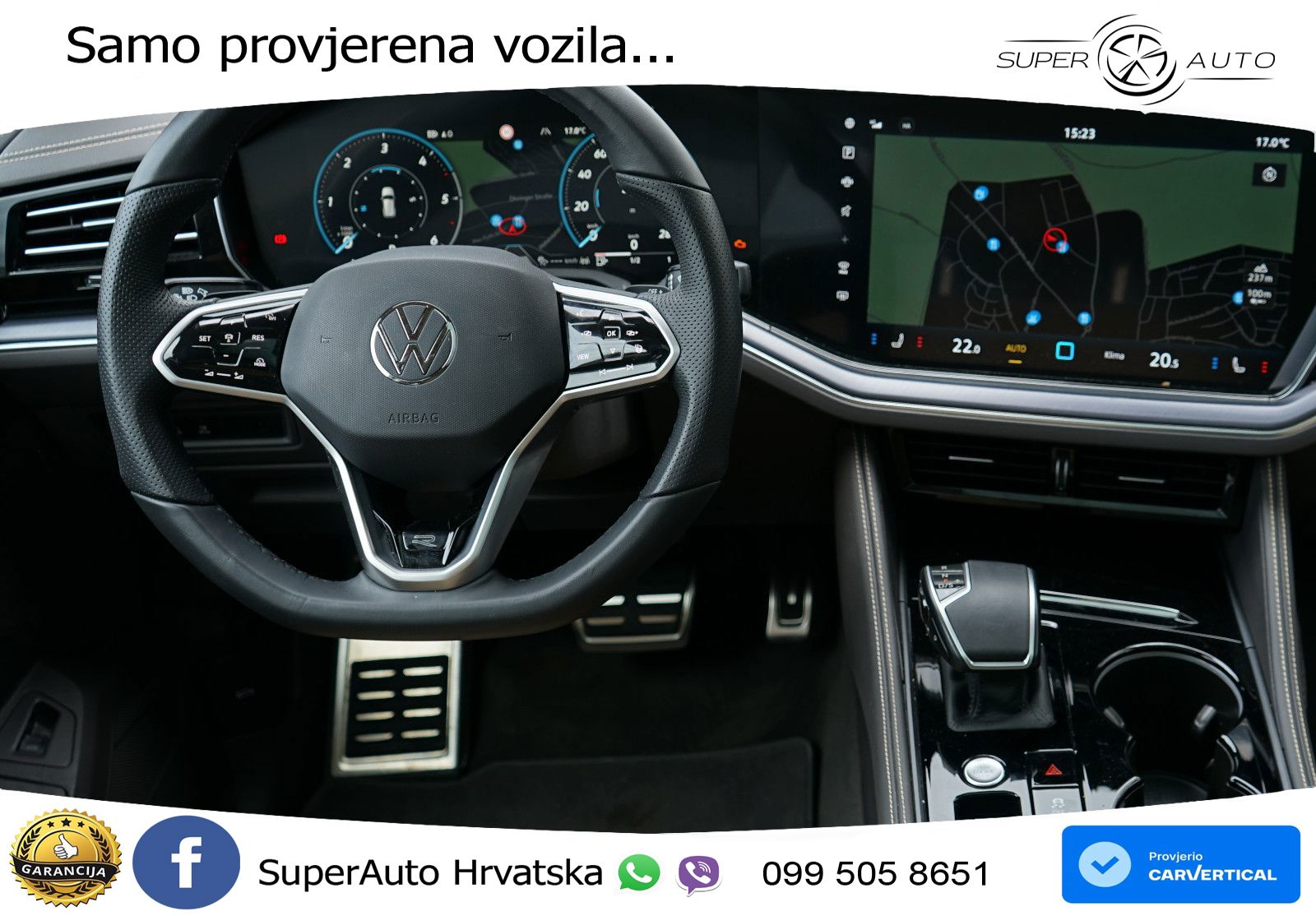 Volkswagen Touareg 3.0 V6 TDI (286 KS) 4MOTION Tiptronic R-Line ZRAČNI+ACC+GR SJED+KAM+PANO