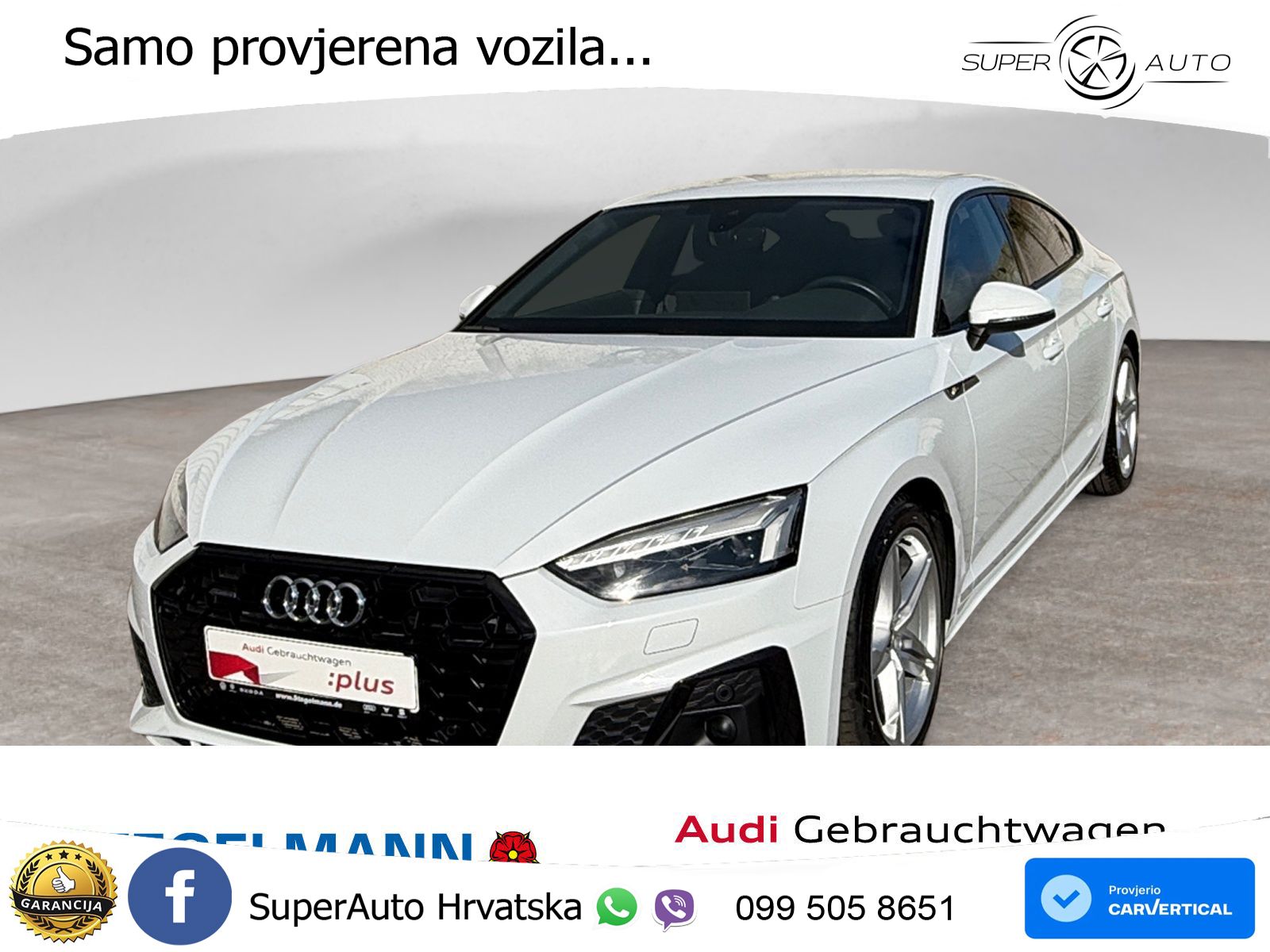 Audi A5 Sportback 40 TDI (204 KS) quattro S tronic S line MATRIX+GR SJED+KAM