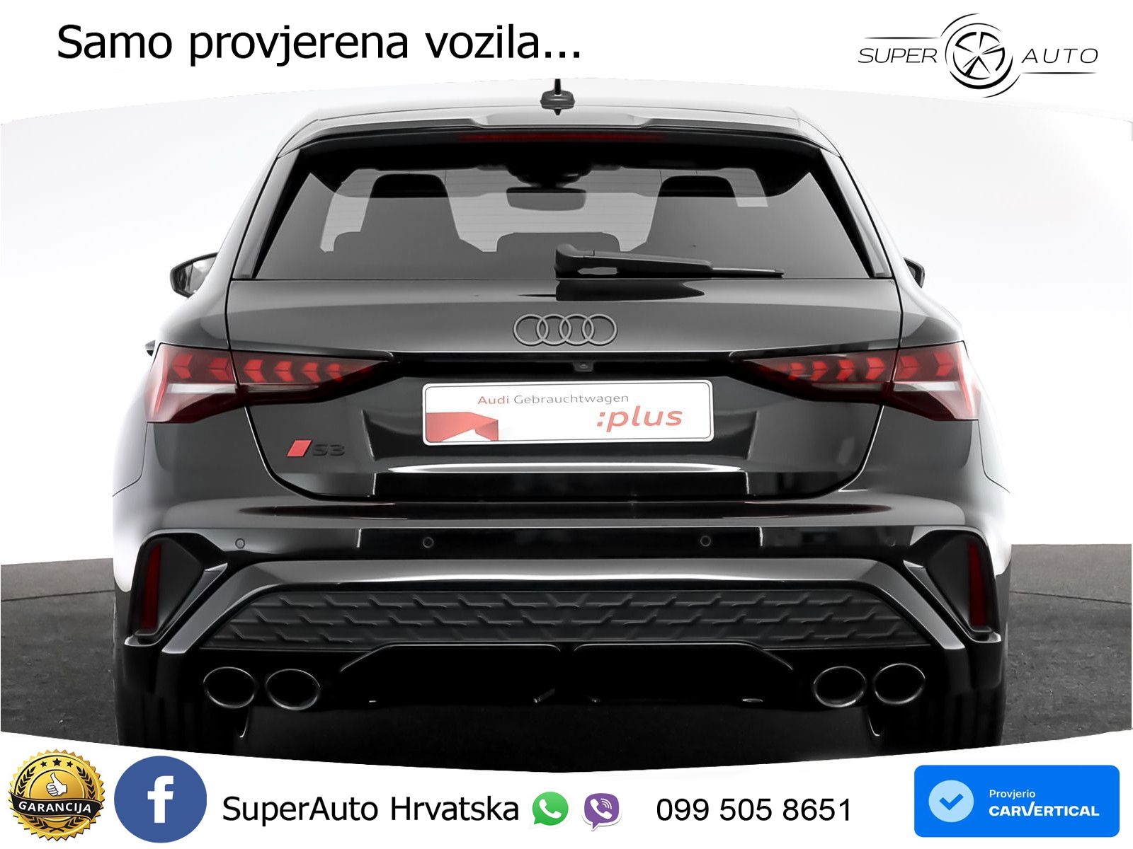 Audi S3 2.0 TFSI (333 KS) quattro S tronic MATRIX+GR SJED+KAM