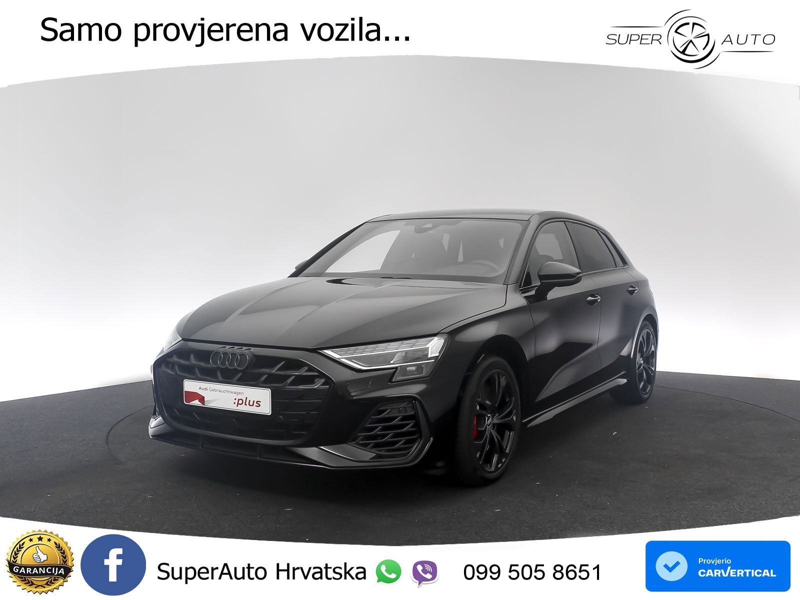 Audi S3 2.0 TFSI (333 KS) quattro S tronic MATRIX+GR SJED+KAM