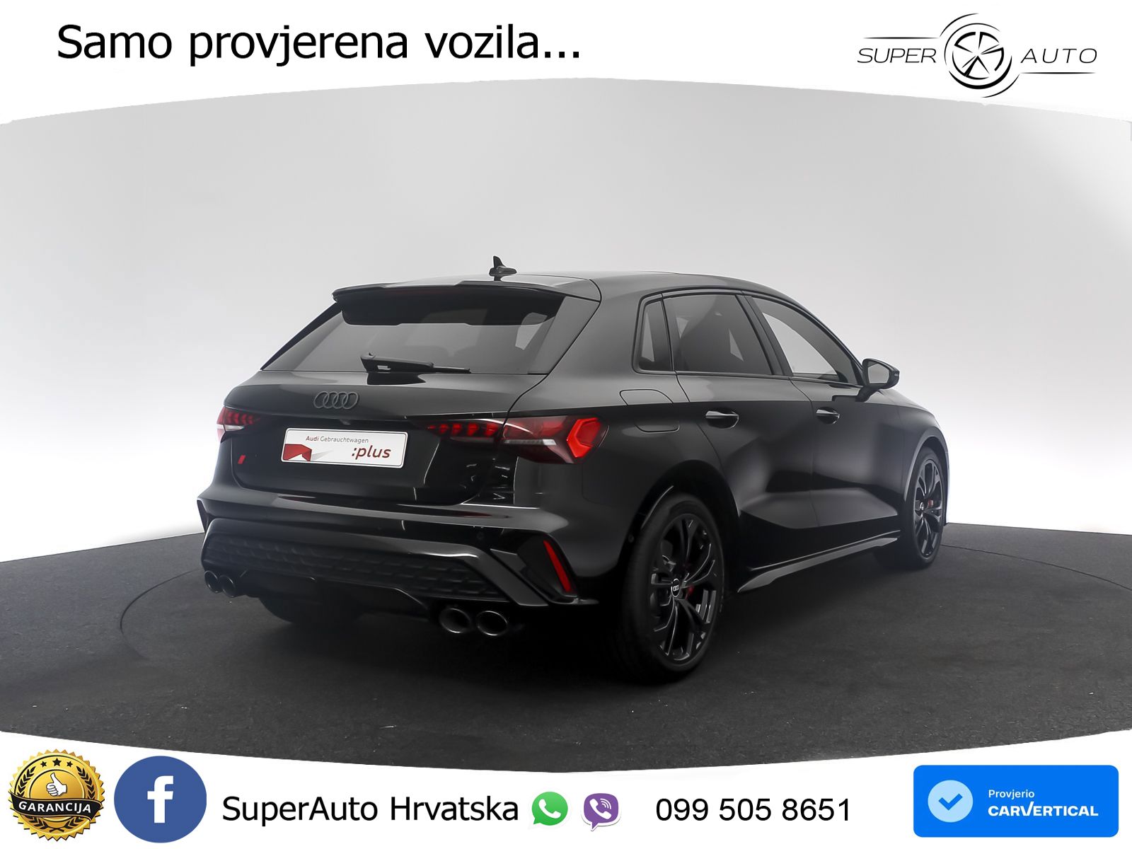 Audi S3 2.0 TFSI (333 KS) quattro S tronic MATRIX+GR SJED+KAM