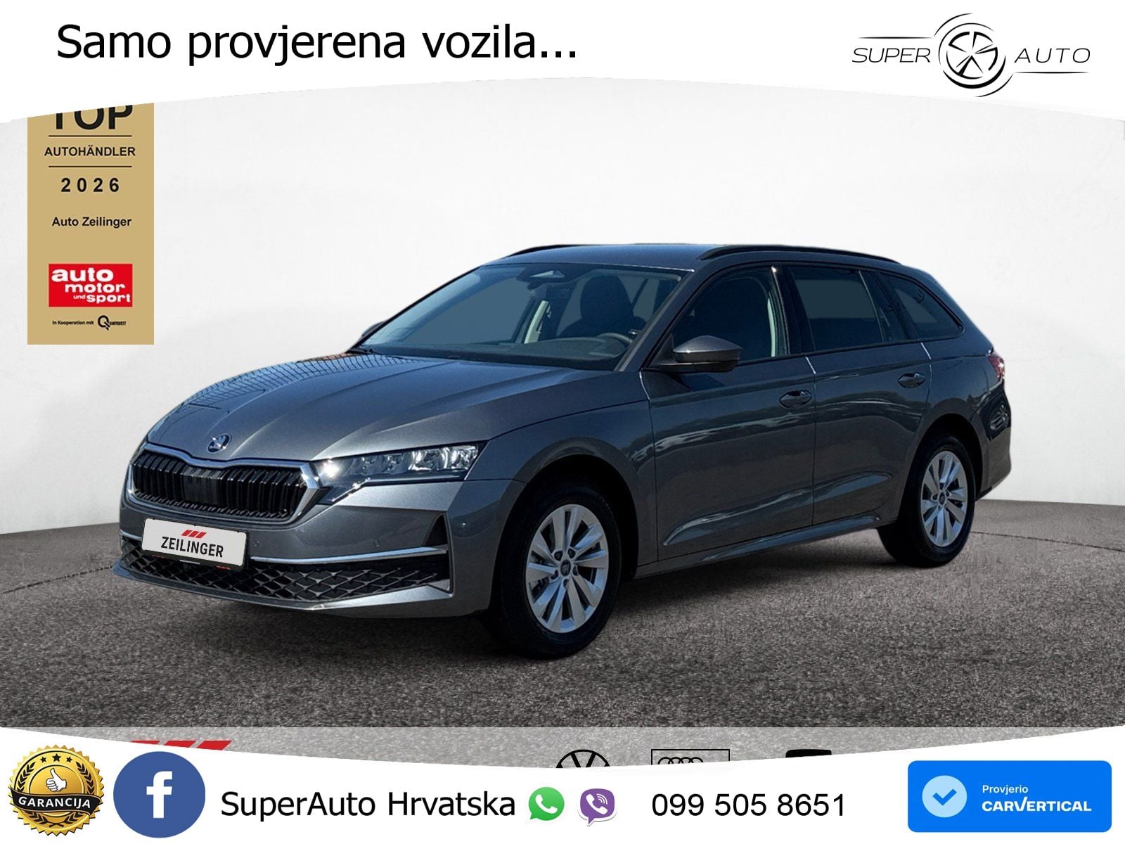 Škoda Octavia Combi 2.0 TDI (150 KS) DSG Selection LED+GR SJED+ACC