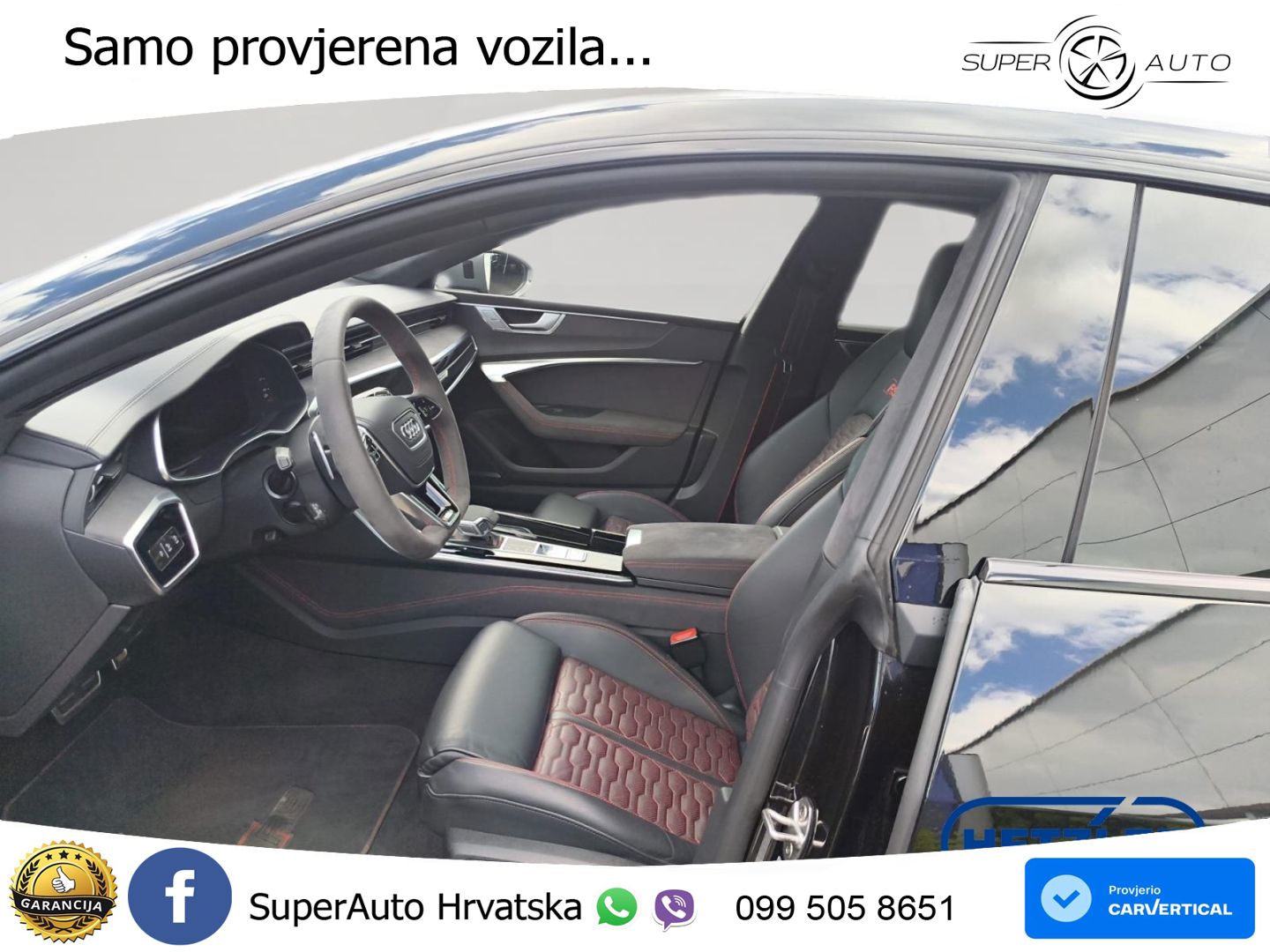 Audi RS7 4.0 TFSI V8 performance (630 KS) quattro tiptronic ZRAČNI+ACC+GR SJED+KAM+PANO