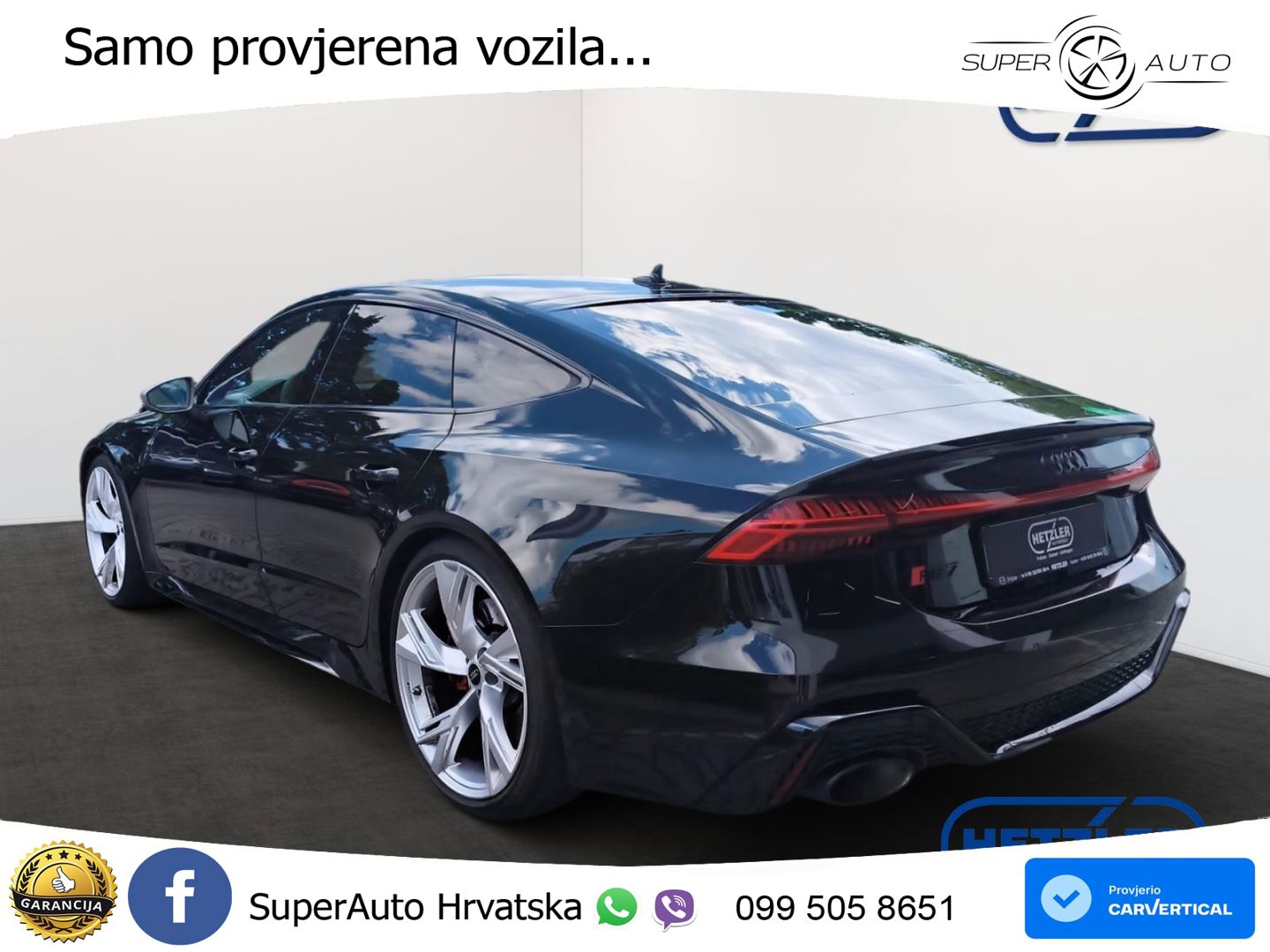 Audi RS7 4.0 TFSI V8 performance (630 KS) quattro tiptronic ZRAČNI+ACC+GR SJED+KAM+PANO