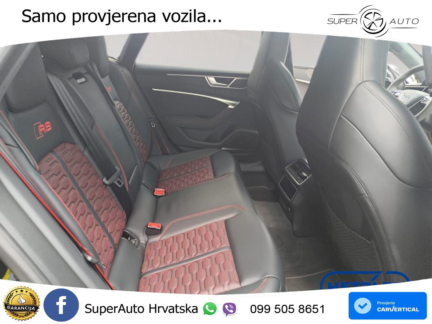 Audi RS7 4.0 TFSI V8 performance (630 KS) quattro tiptronic ZRAČNI+ACC+GR SJED+KAM+PANO