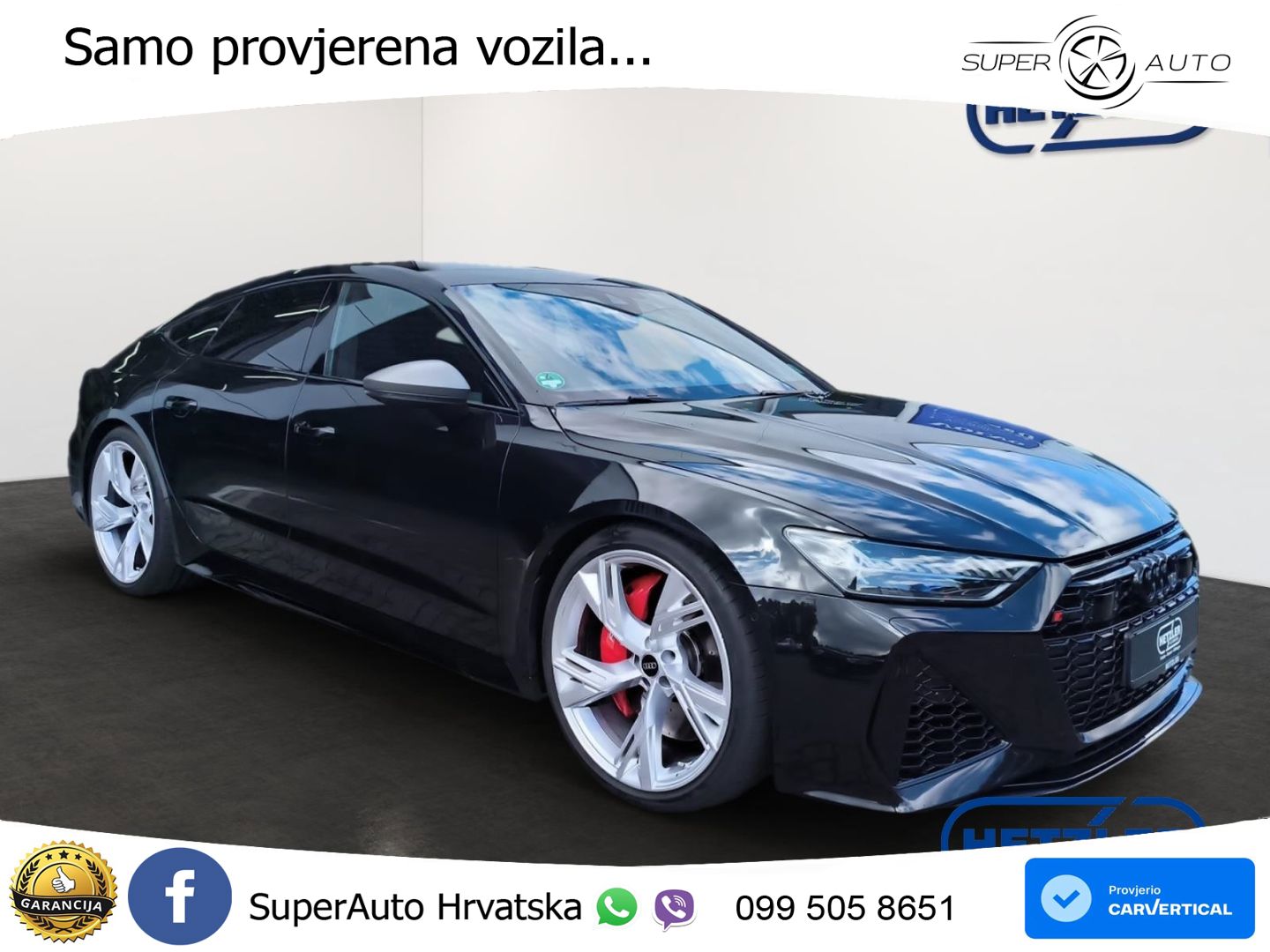 Audi RS7 4.0 TFSI V8 performance (630 KS) quattro tiptronic ZRAČNI+ACC+GR SJED+KAM+PANO