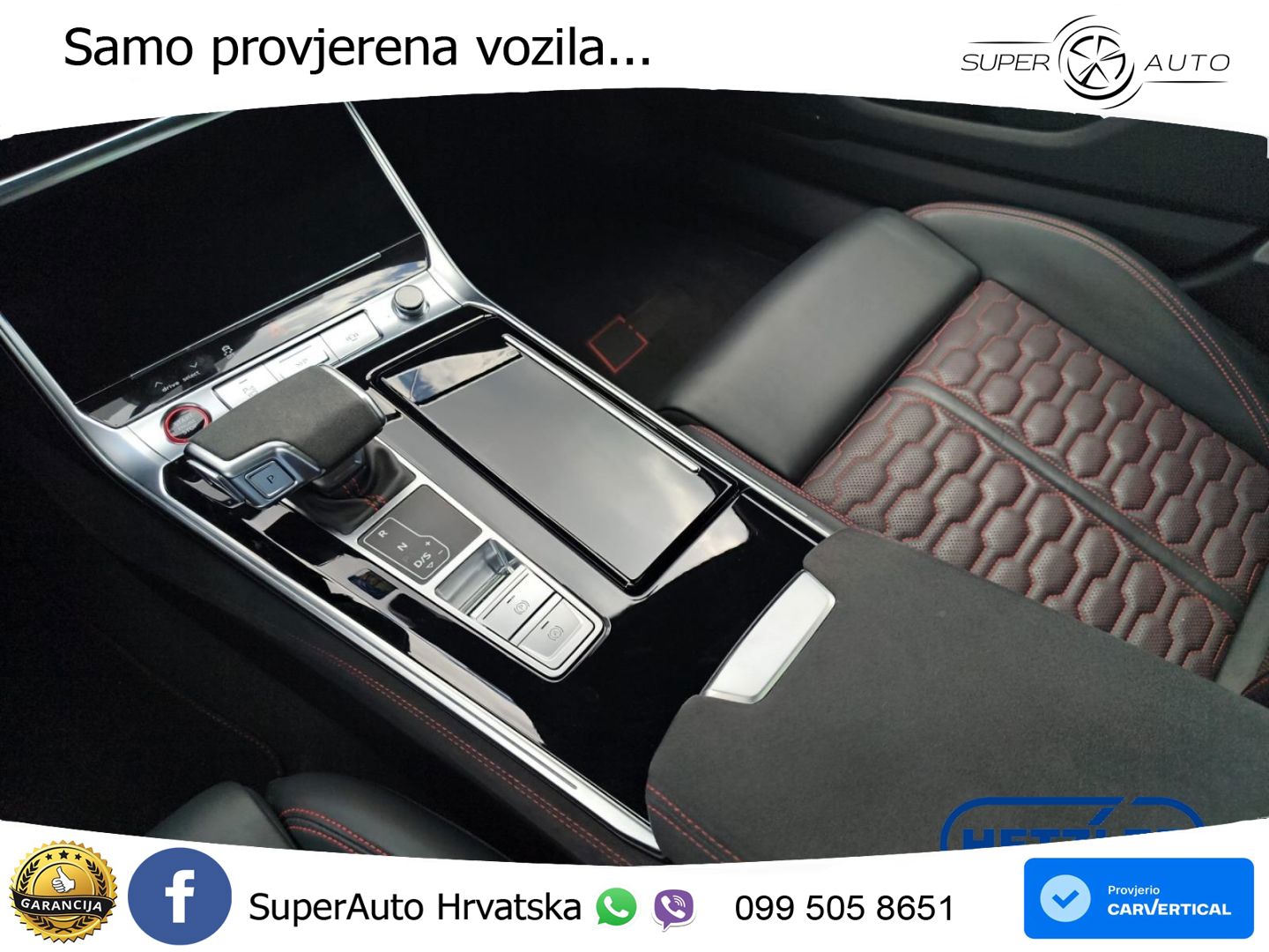 Audi RS7 4.0 TFSI V8 performance (630 KS) quattro tiptronic ZRAČNI+ACC+GR SJED+KAM+PANO