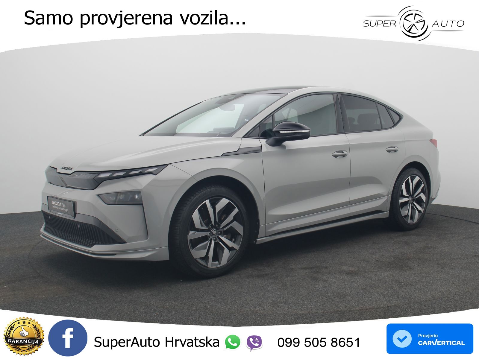 Škoda Enyaq 85 82 kWh (286 KS) SportLine MATRIX+GR SJED+KAM