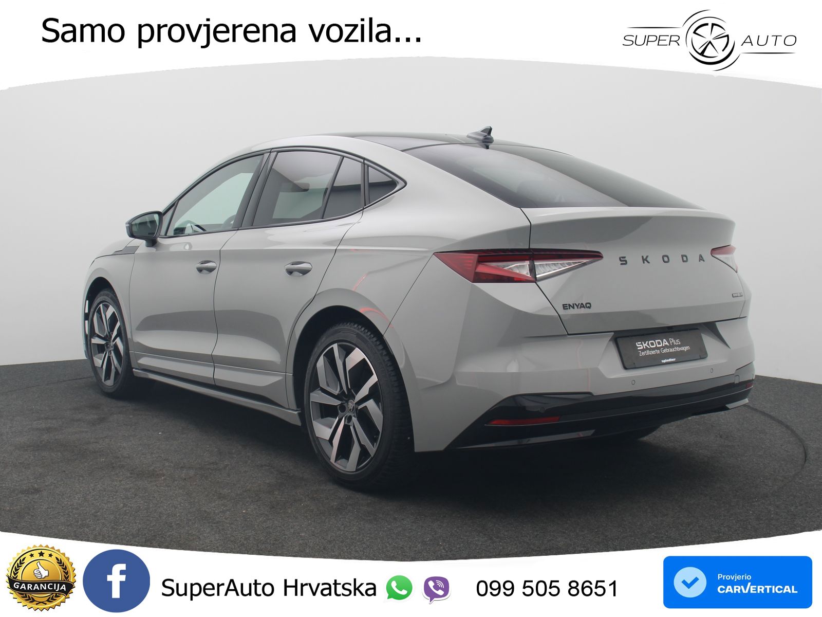 Škoda Enyaq 85 82 kWh (286 KS) SportLine MATRIX+GR SJED+KAM