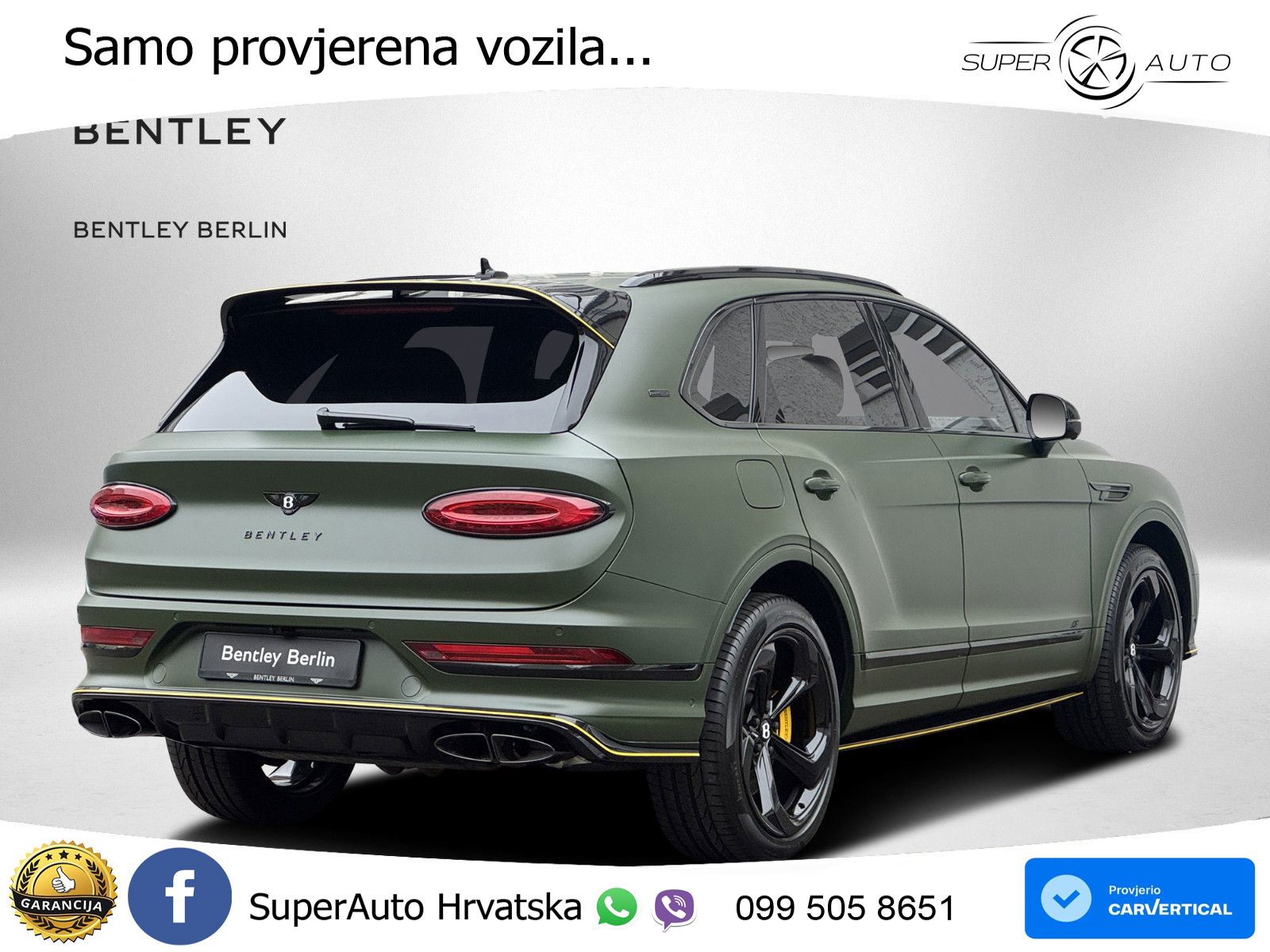 Bentley Bentayga EWB 4.0 V8 (550 KS) 4WD Automatic LED+GR SJED+ACC