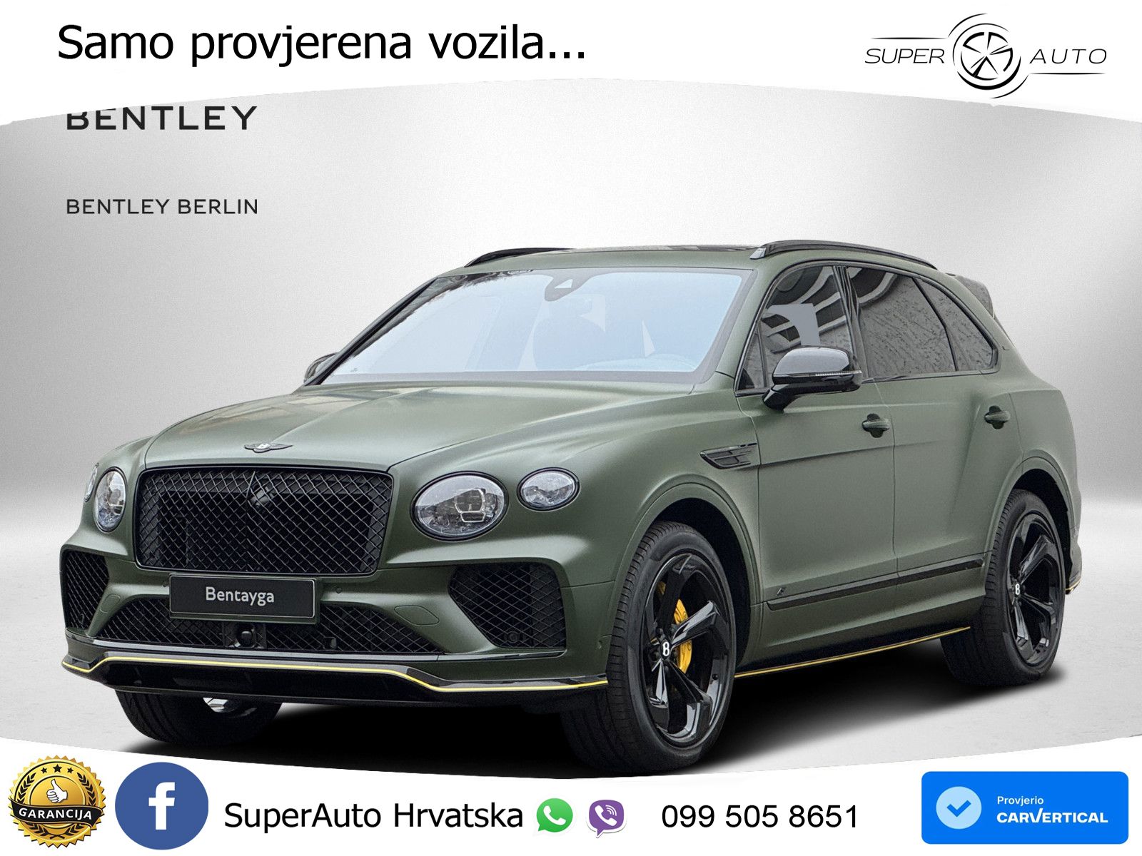 Bentley Bentayga EWB 4.0 V8 (550 KS) 4WD Automatic LED+GR SJED+ACC