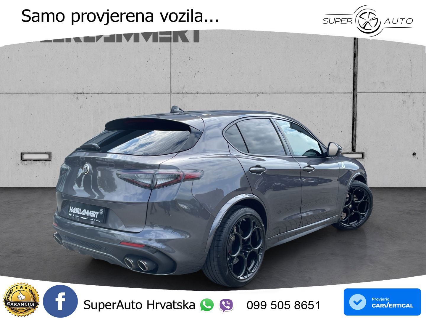 Alfa Romeo Stelvio Quadrifoglio 2.9 V6 Bi-Turbo (520 KS) Q4 Automatic LED+GR SJED+ACC