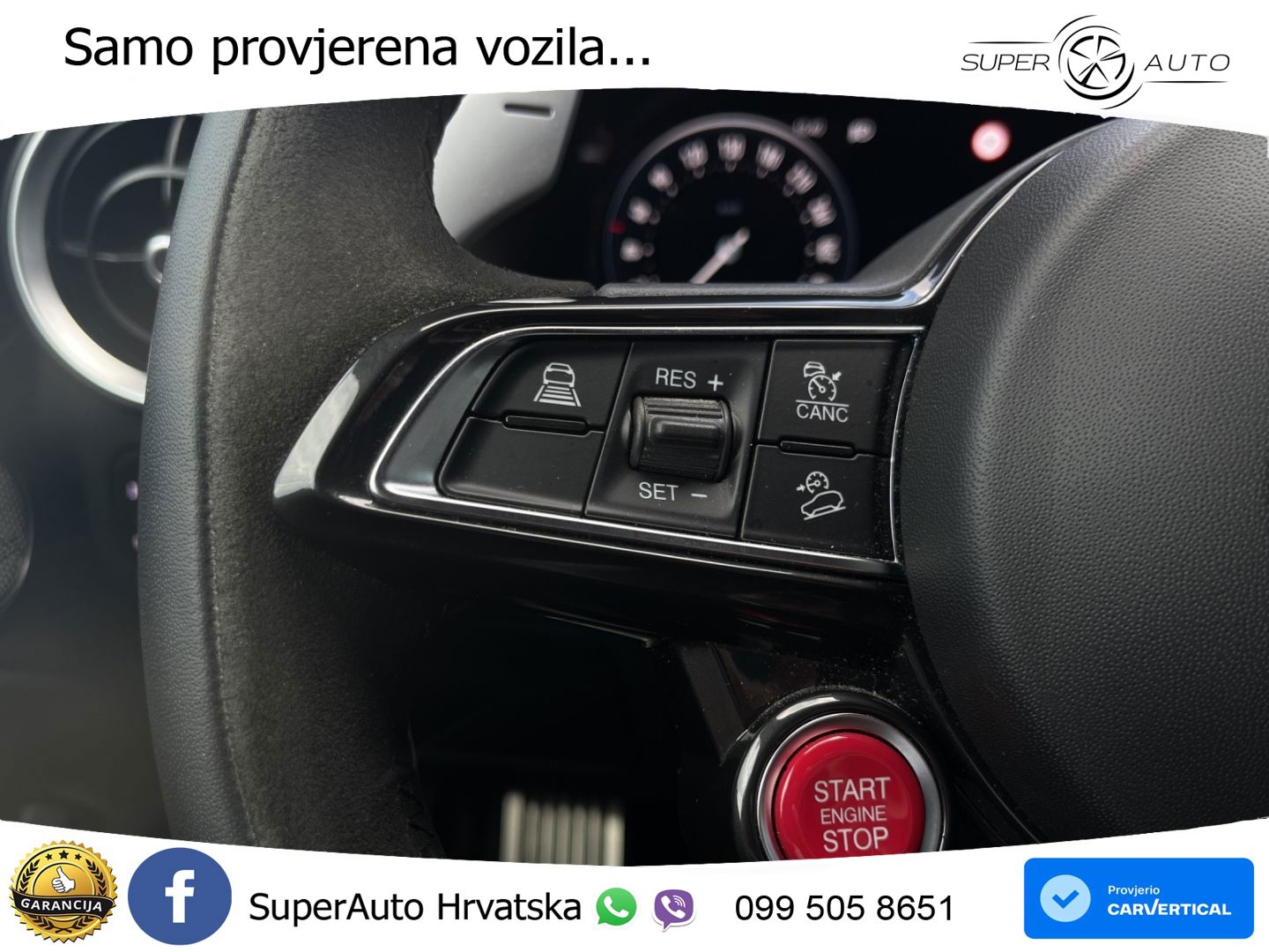 Alfa Romeo Stelvio Quadrifoglio 2.9 V6 Bi-Turbo (520 KS) Q4 Automatic LED+GR SJED+ACC