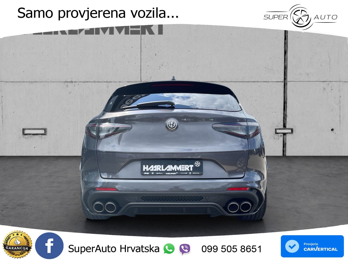 Alfa Romeo Stelvio Quadrifoglio 2.9 V6 Bi-Turbo (520 KS) Q4 Automatic LED+GR SJED+ACC