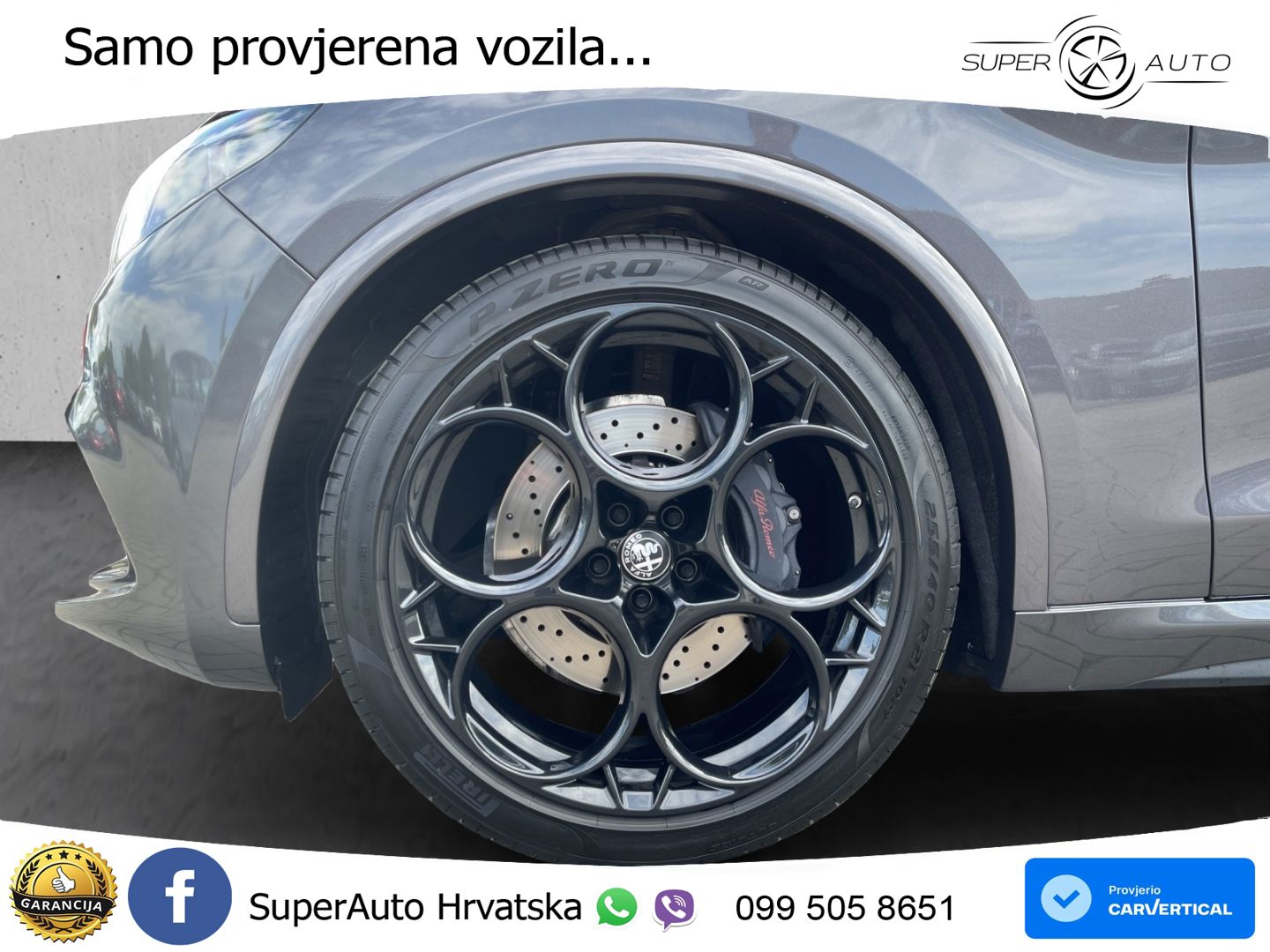 Alfa Romeo Stelvio Quadrifoglio 2.9 V6 Bi-Turbo (520 KS) Q4 Automatic LED+GR SJED+ACC