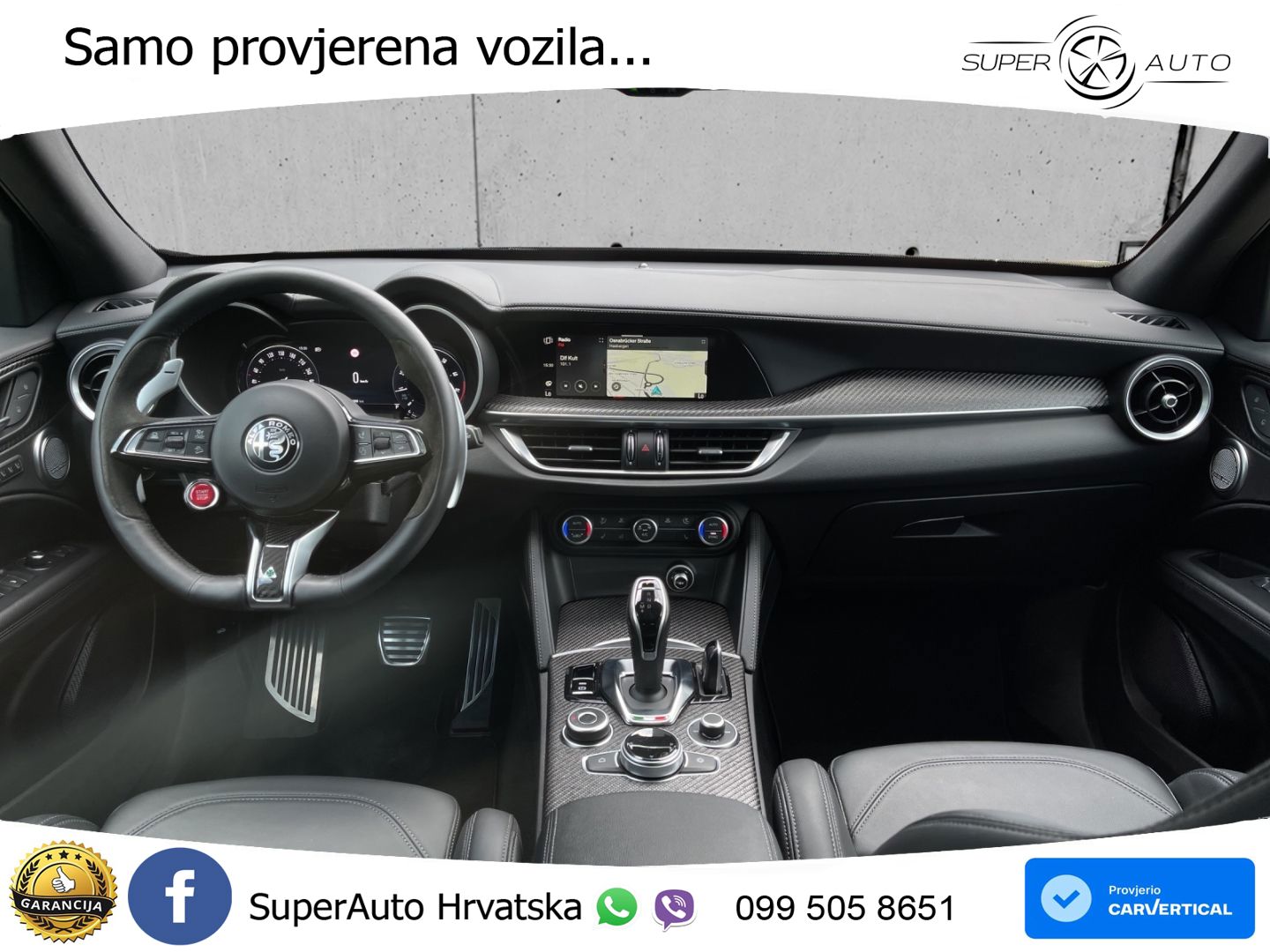 Alfa Romeo Stelvio Quadrifoglio 2.9 V6 Bi-Turbo (520 KS) Q4 Automatic LED+GR SJED+ACC