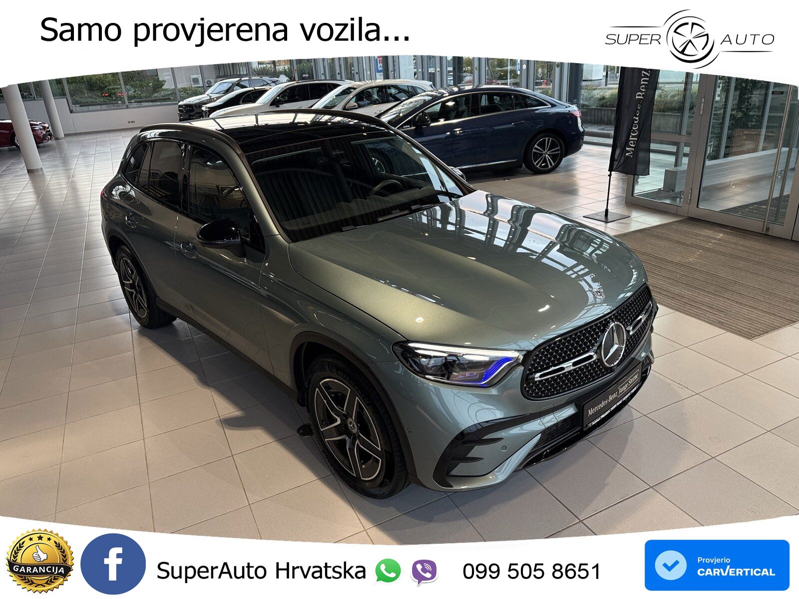 Mercedes GLC 300d (269 KS) 4MATIC 9G-TRONIC AMG ZRAČNI+ACC+GR SJED+KAM+PANO