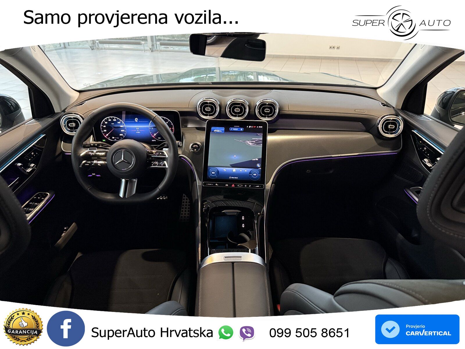 Mercedes GLC 300d (269 KS) 4MATIC 9G-TRONIC AMG ZRAČNI+ACC+GR SJED+KAM+PANO