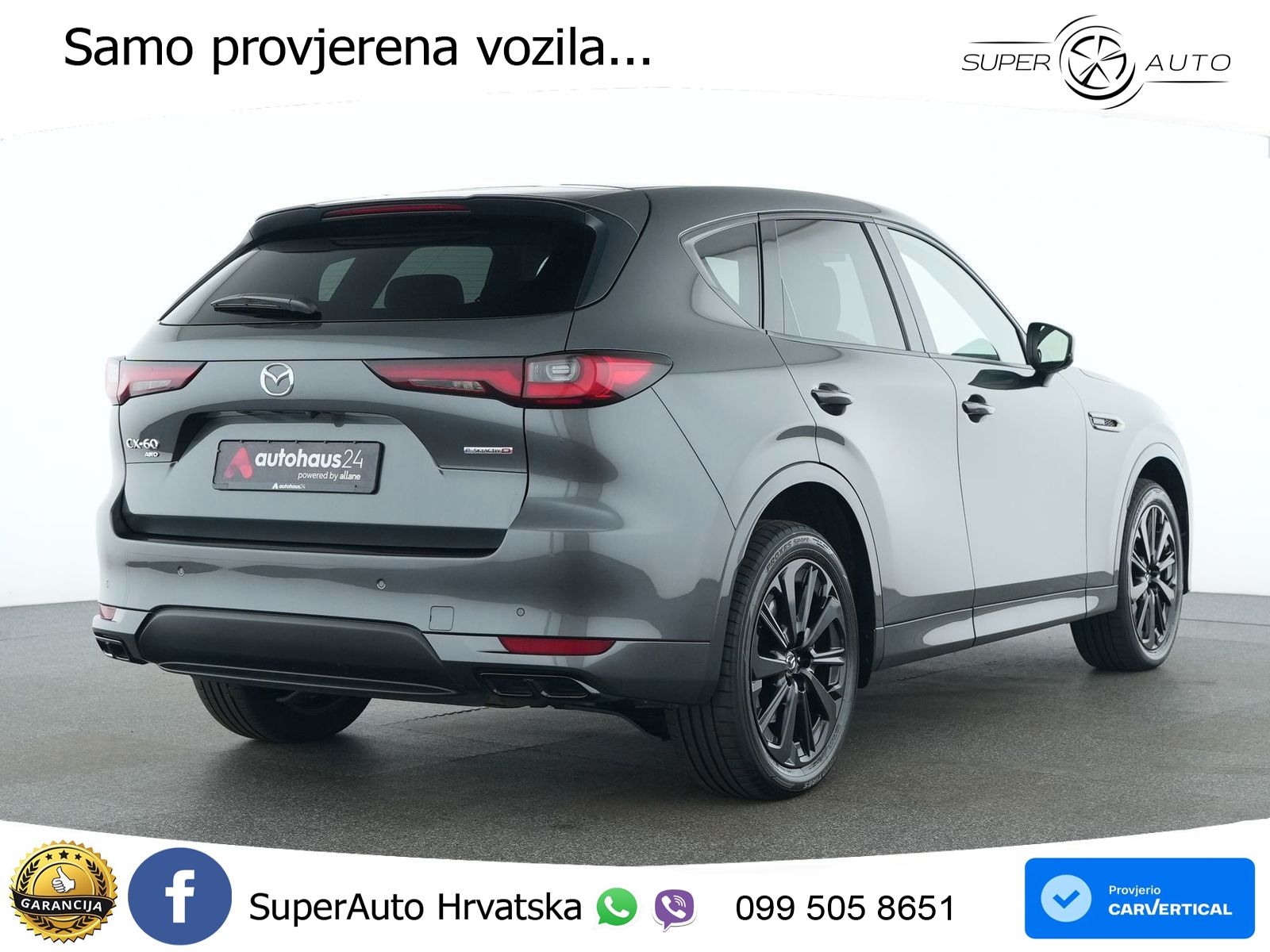 Mazda CX-60 3.3 e-Skyactiv D (254 KS) AWD Automatic ACC+HEAD+GR SJED+360+PANO