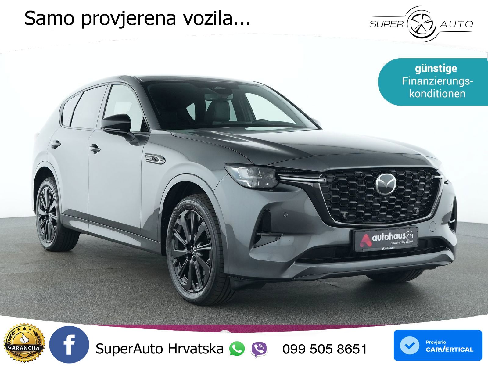 Mazda CX-60 3.3 e-Skyactiv D (254 KS) AWD Automatic ACC+HEAD+GR SJED+360+PANO