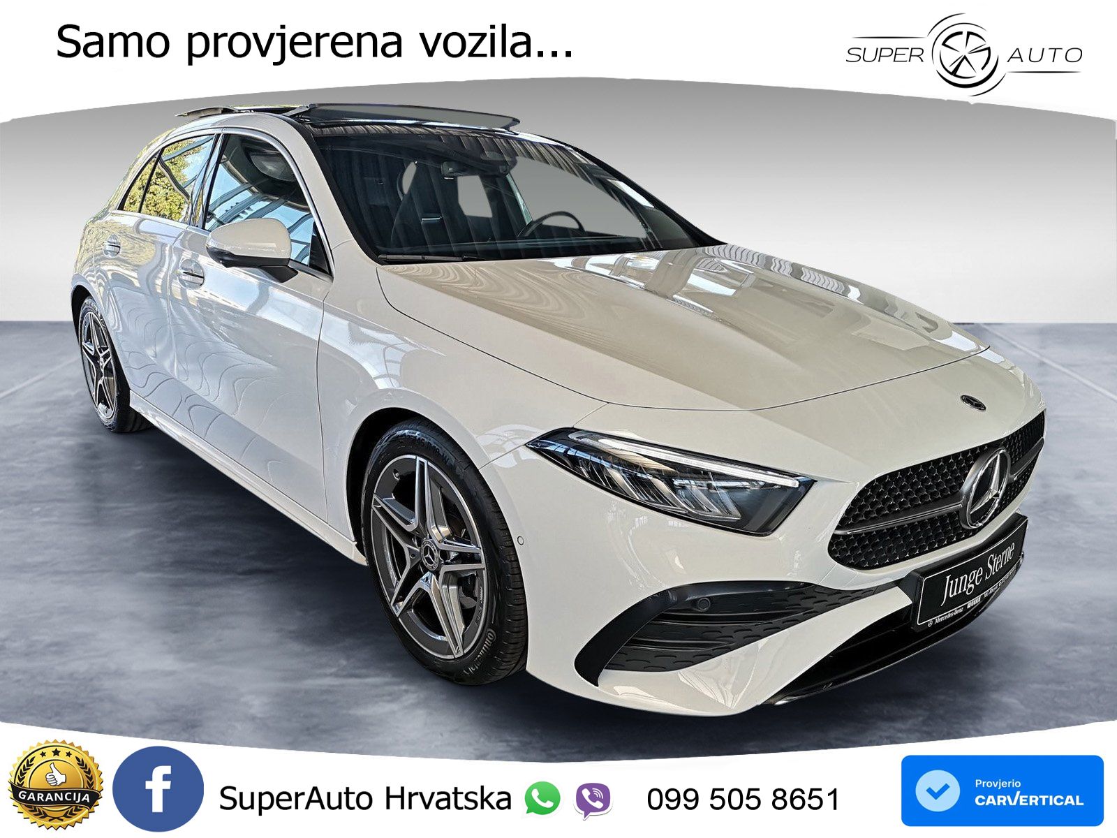 Mercedes-Benz A 180 7G-DCT AMG ACC+GR SJED+360+PANO