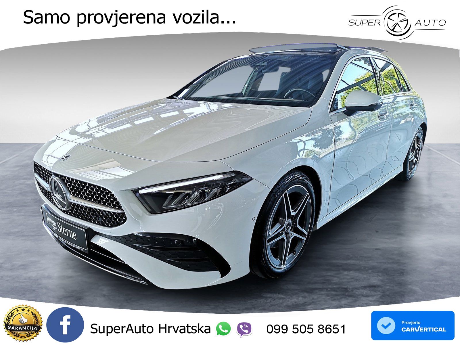 Mercedes-Benz A 180 7G-DCT AMG ACC+GR SJED+360+PANO