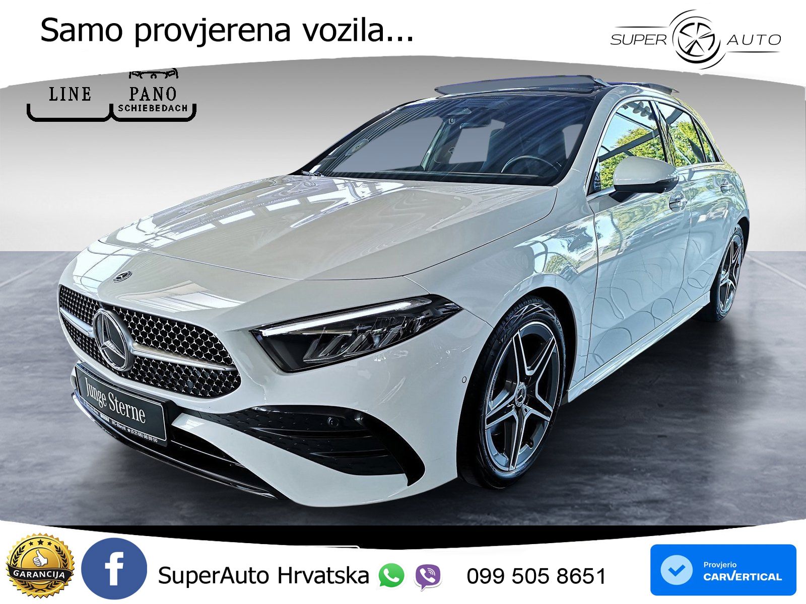 Mercedes-Benz A 180 7G-DCT AMG ACC+GR SJED+360+PANO