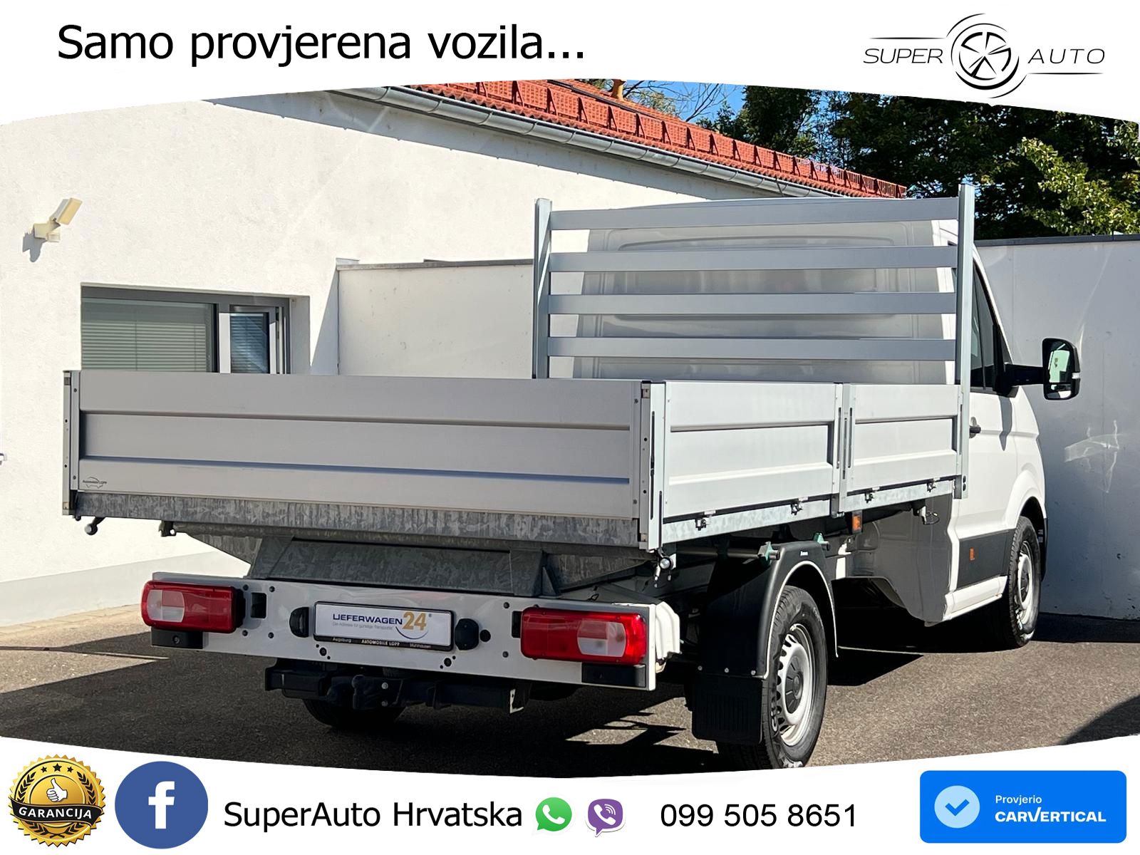 Volkswagen Crafter Pritsche 35 MR L3 RWD 3-SEITENKIPPER AHK 163 KS