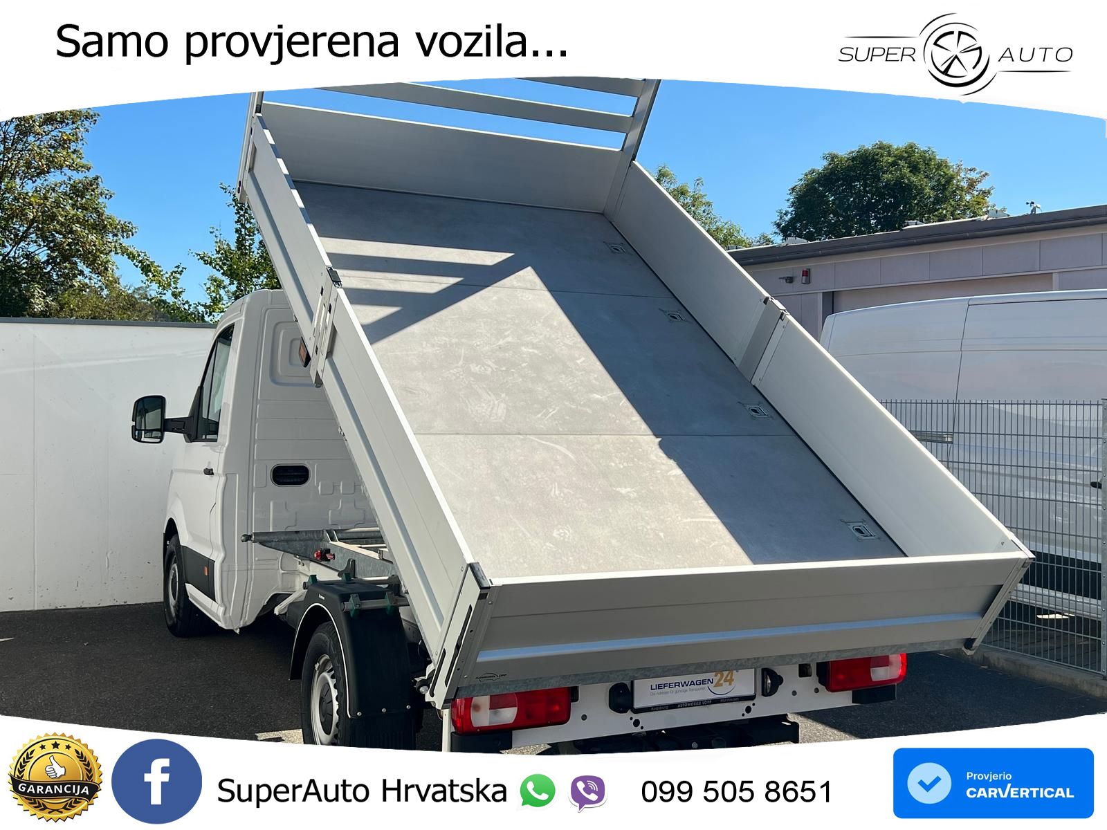 Volkswagen Crafter Pritsche 35 MR L3 RWD 3-SEITENKIPPER AHK 163 KS
