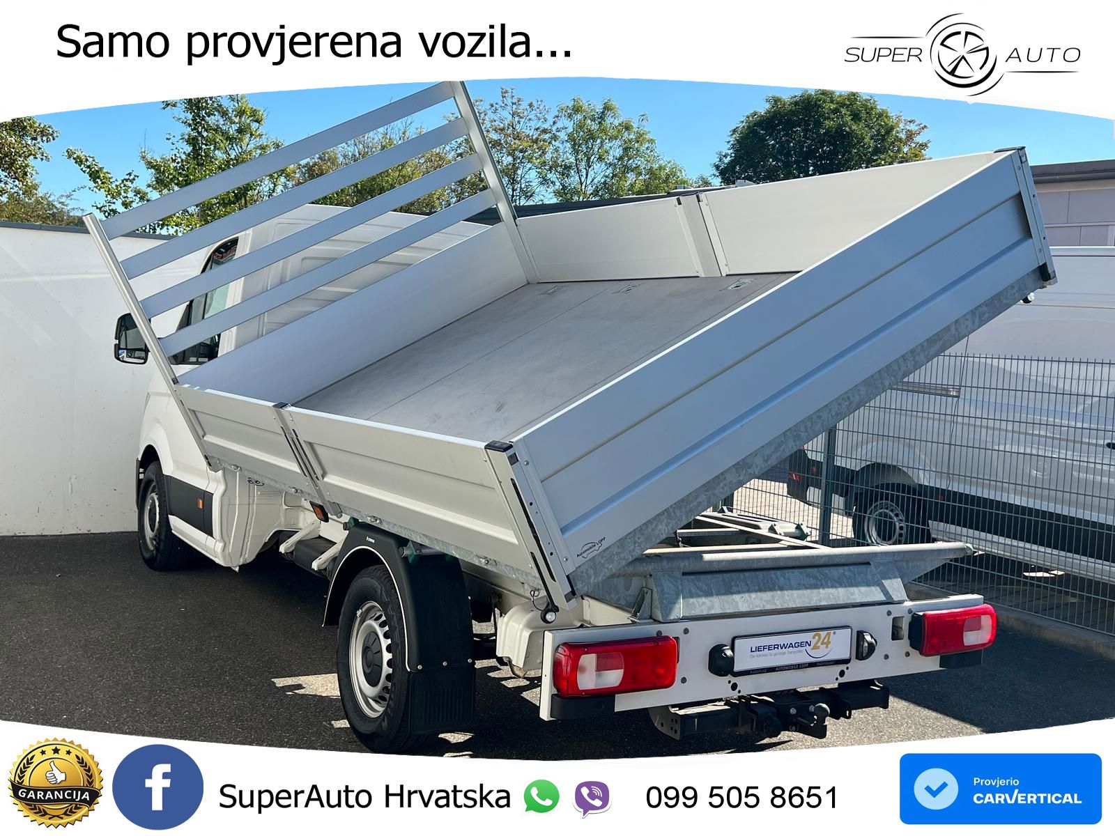 Volkswagen Crafter Pritsche 35 MR L3 RWD 3-SEITENKIPPER AHK 163 KS