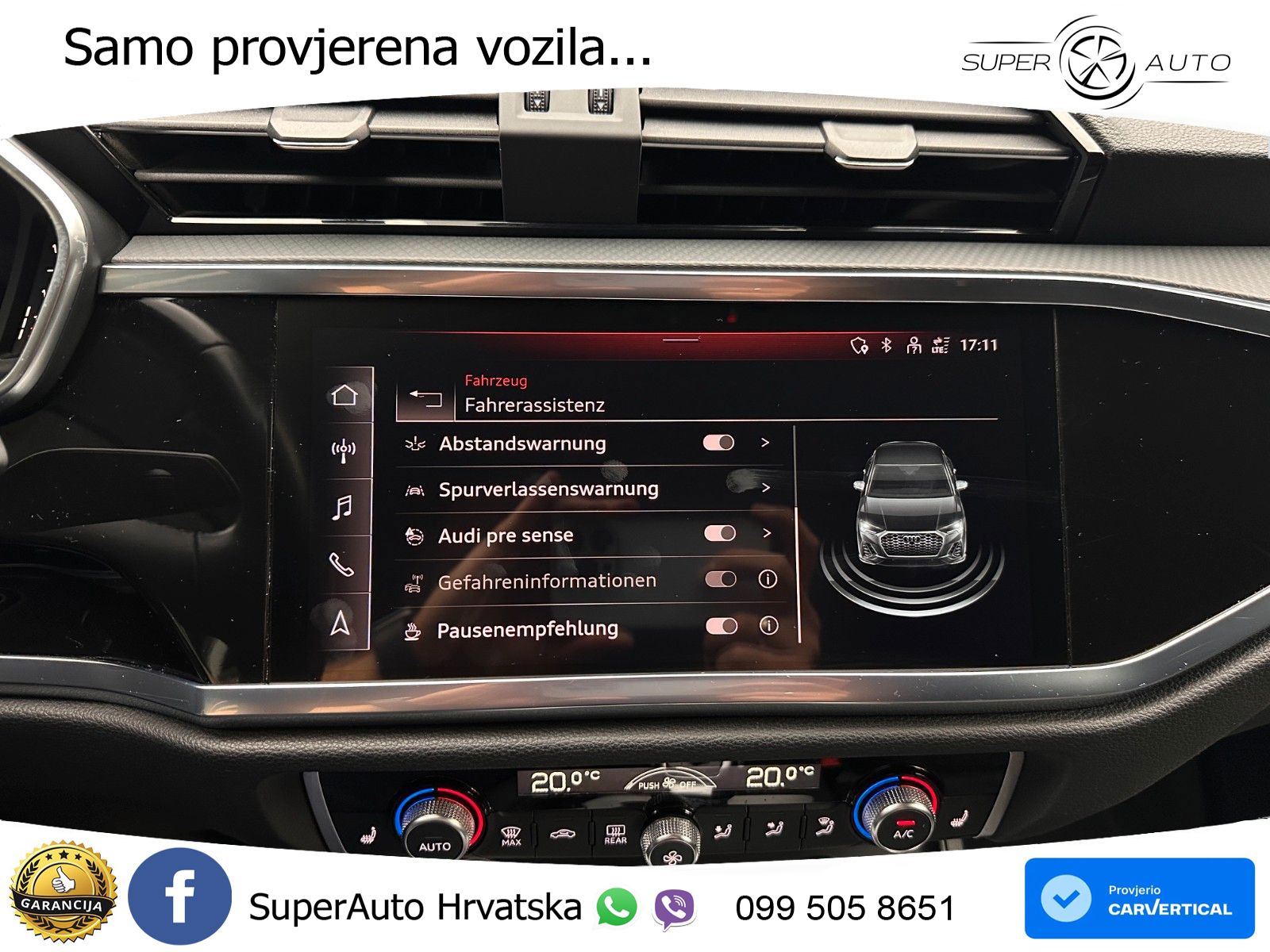 Audi Q3 Sportback 40 TDI (200 KS) quattro S tronic S line LED+GR SJED+ACC