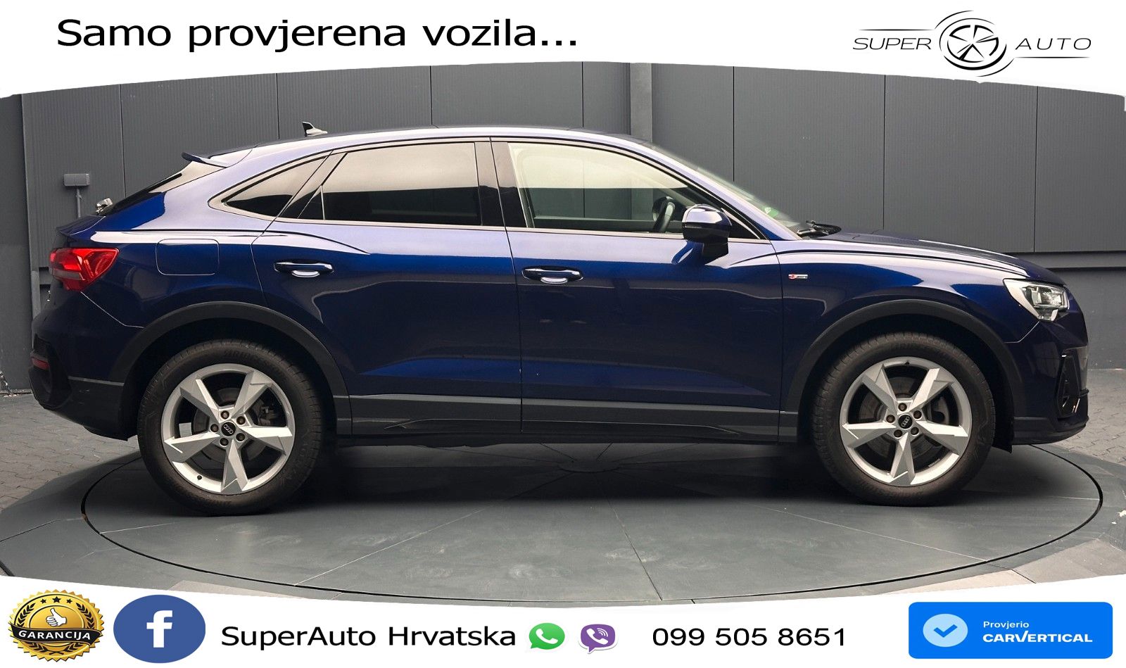Audi Q3 Sportback 40 TDI (200 KS) quattro S tronic S line LED+GR SJED+ACC