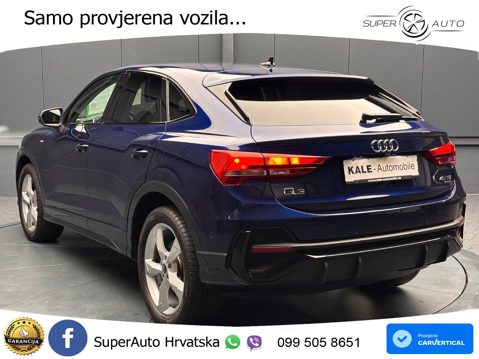 Audi Q3 Sportback 40 TDI (200 KS) quattro S tronic S line LED+GR SJED+ACC