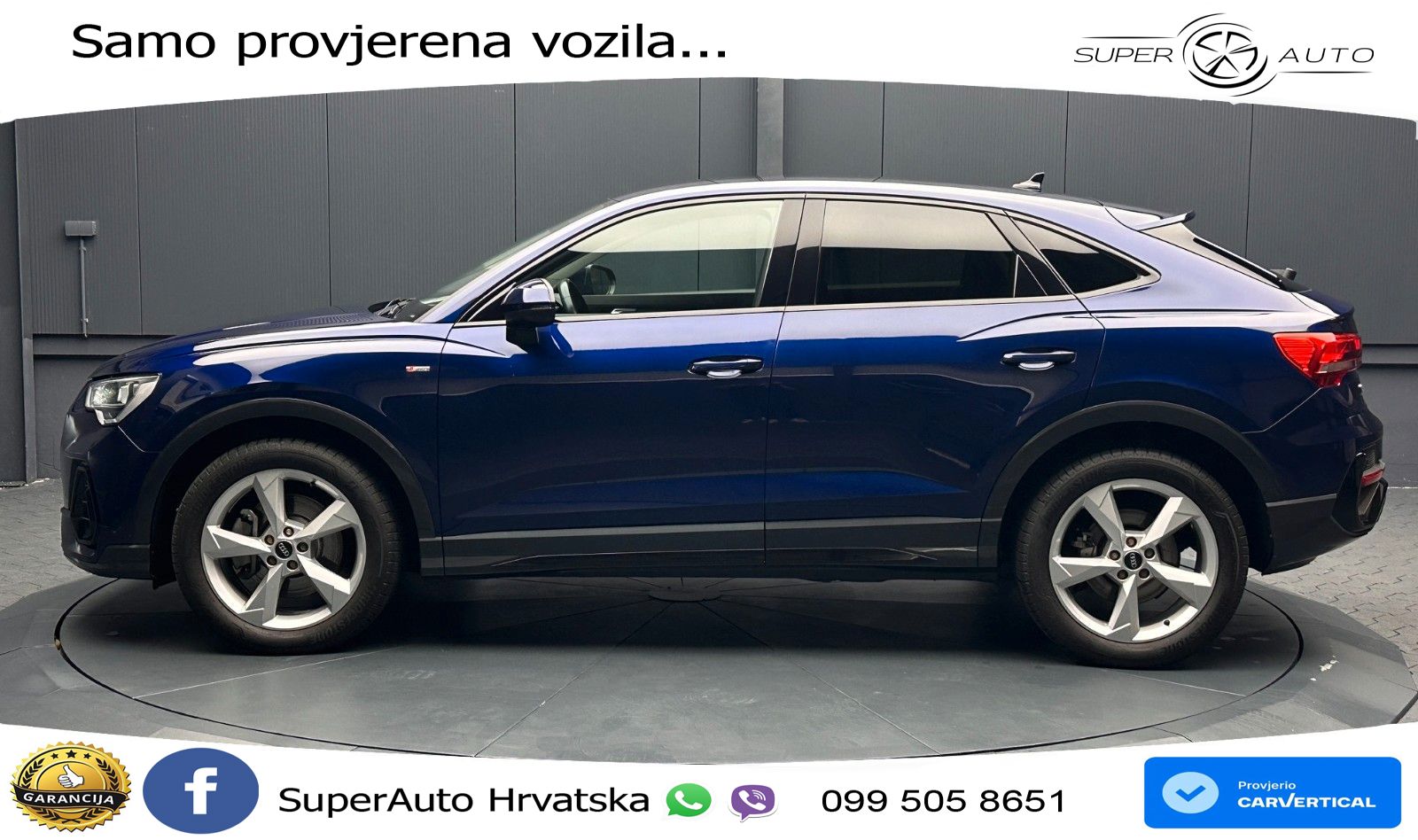 Audi Q3 Sportback 40 TDI (200 KS) quattro S tronic S line LED+GR SJED+ACC