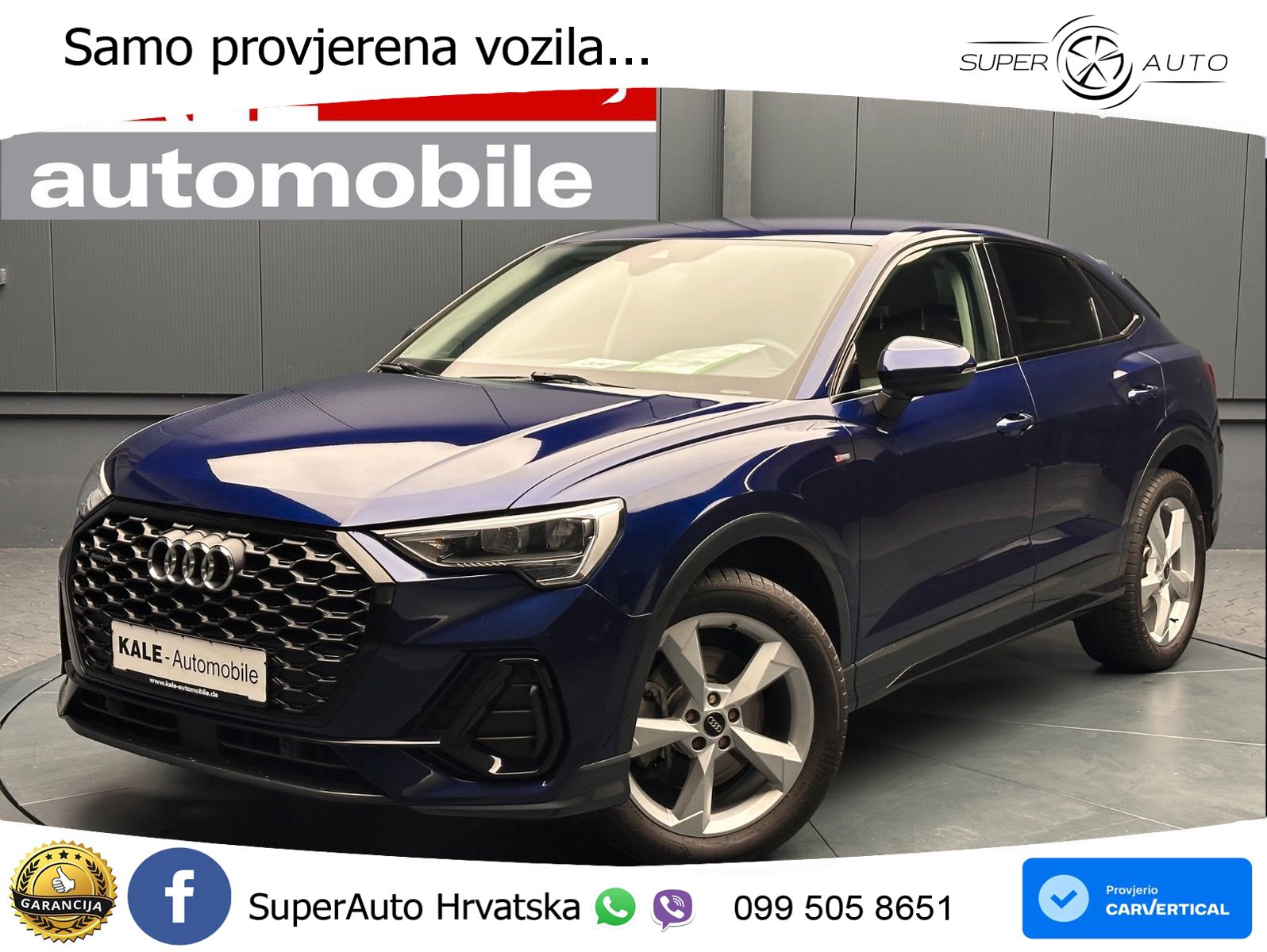 Audi Q3 Sportback 40 TDI (200 KS) quattro S tronic S line LED+GR SJED+ACC