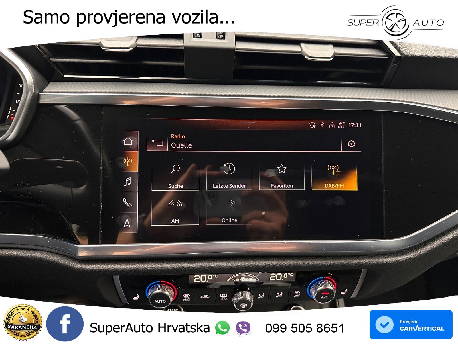 Audi Q3 Sportback 40 TDI (200 KS) quattro S tronic S line LED+GR SJED+ACC