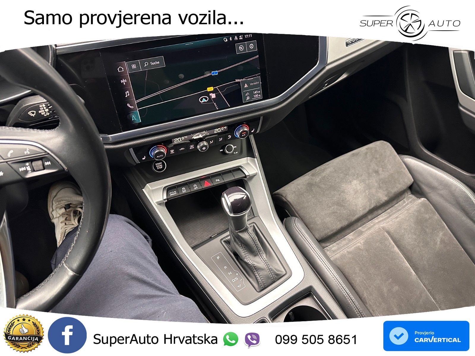 Audi Q3 Sportback 40 TDI (200 KS) quattro S tronic S line LED+GR SJED+ACC