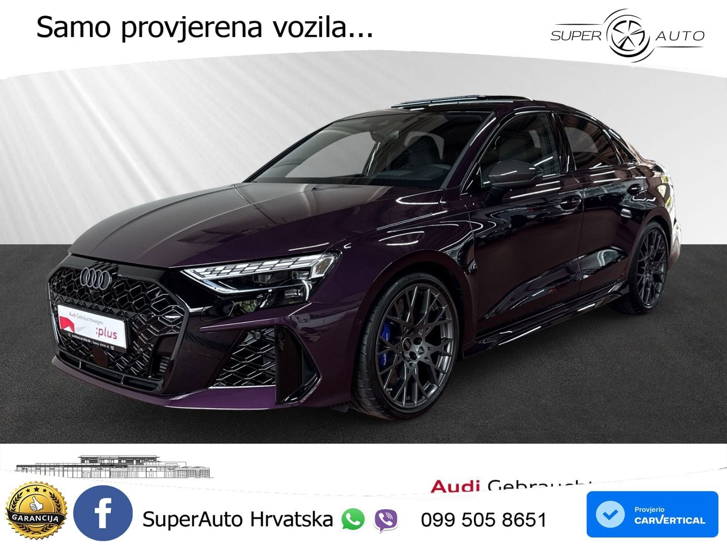 Audi RS3 Sedan 2.5 TFSI (400 KS) quattro S tronic MATRIX+GR SJED+KAM