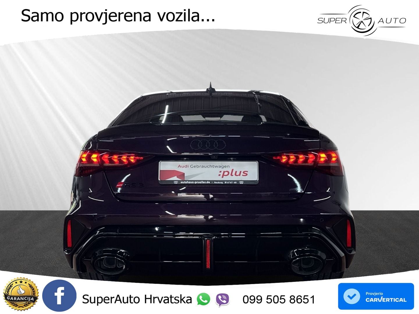 Audi RS3 Sedan 2.5 TFSI (400 KS) quattro S tronic MATRIX+GR SJED+KAM