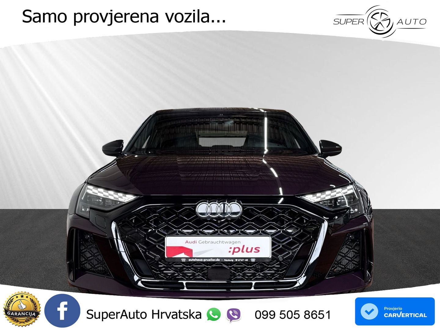 Audi RS3 Sedan 2.5 TFSI (400 KS) quattro S tronic MATRIX+GR SJED+KAM