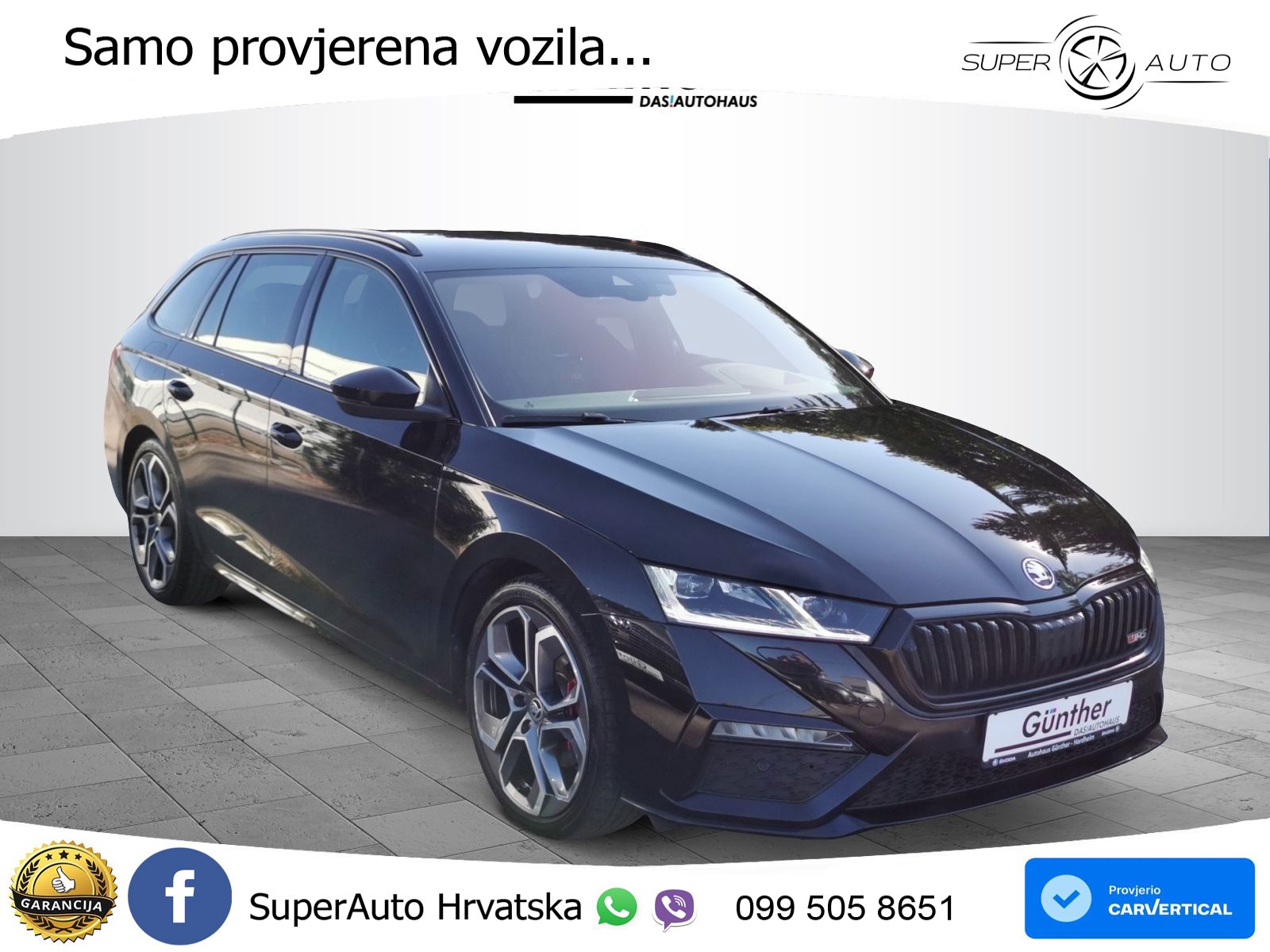 Škoda Octavia Combi RS 2.0 TDI (200 KS) DSG LED+GR SJED+ACC
