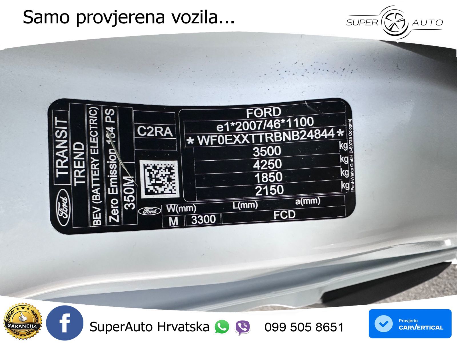 Ford Transit E 350 L2H2 Dachträger Kamera TOP.. 184 KS